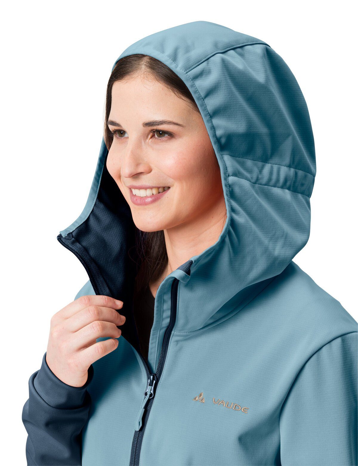 Women's (1-St) dark HZ VAUDE Klimaneutral kompensiert Outdoorjacke Tremalzo Jacket sea Softshell