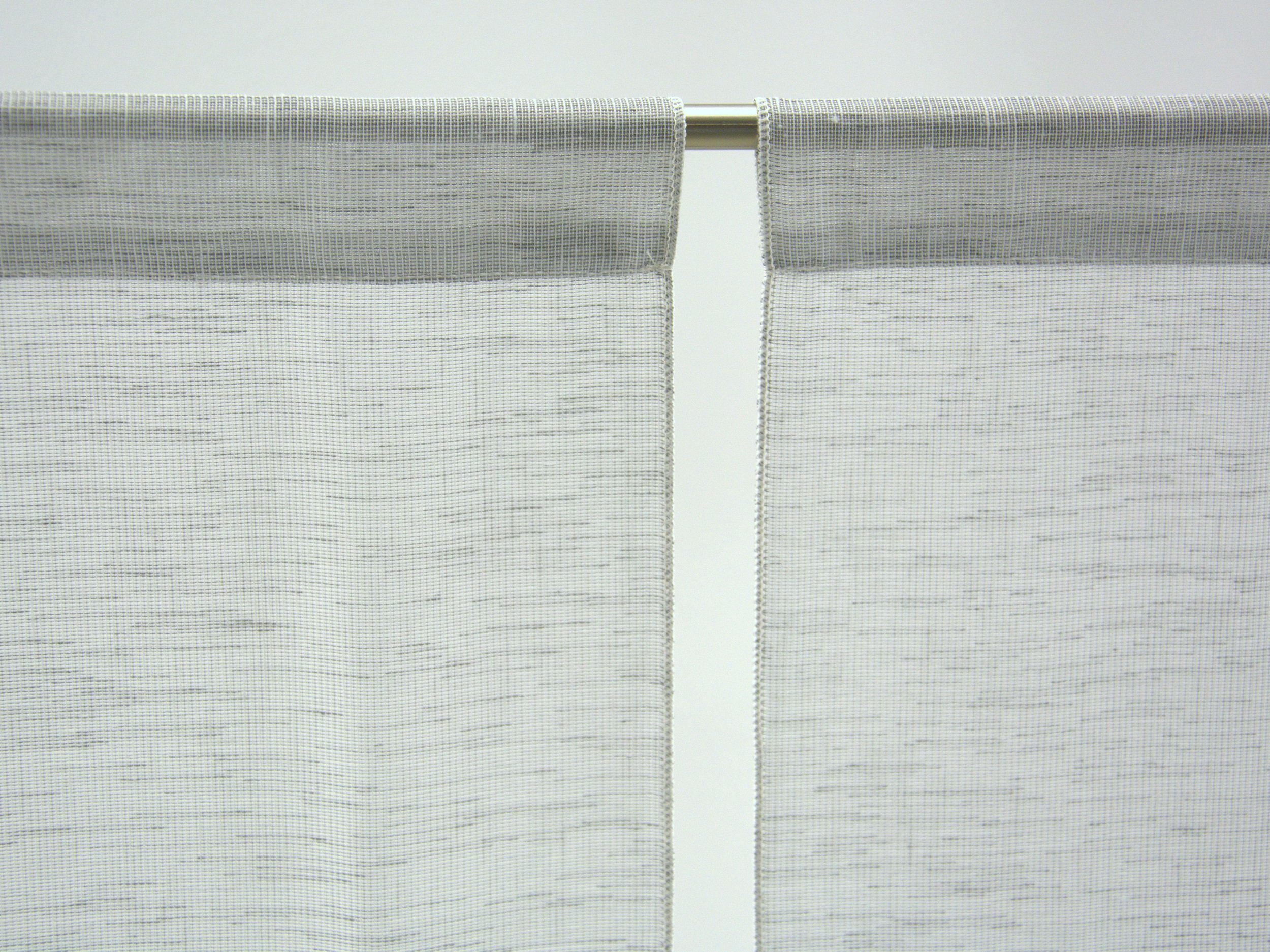 grau, St) Miniflächenvorhang, Clever-Kauf-24, 3-teiliges (3 Mini-Flächenvorhang-Set 4015-11, in Scheibengardine
