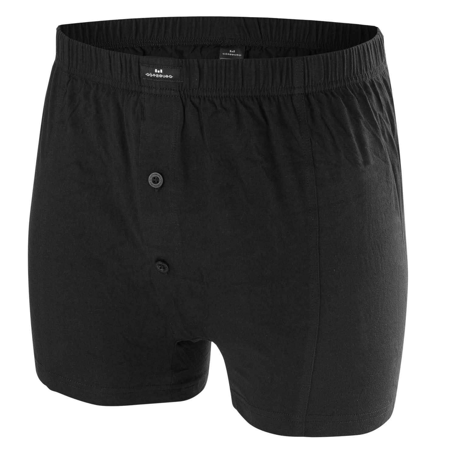 GÖTZBURG Boxershorts mit Eingriff, 2-Knopfleiste, pflegeleicht, hautfreundlich, im 4er Pack