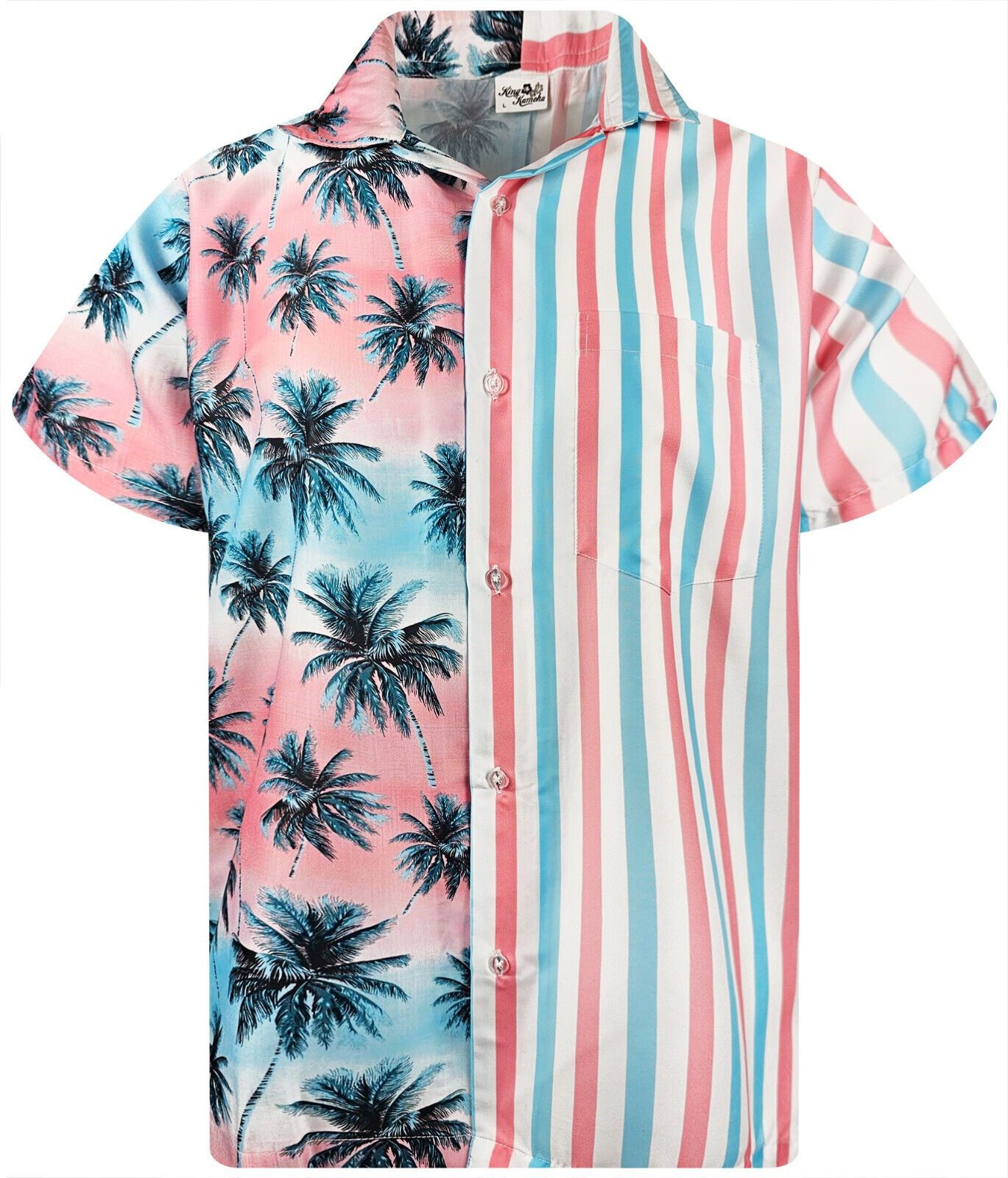 King Kameha Hawaiihemd Stripes Funky Hawaii-Hemd günstig online kaufen