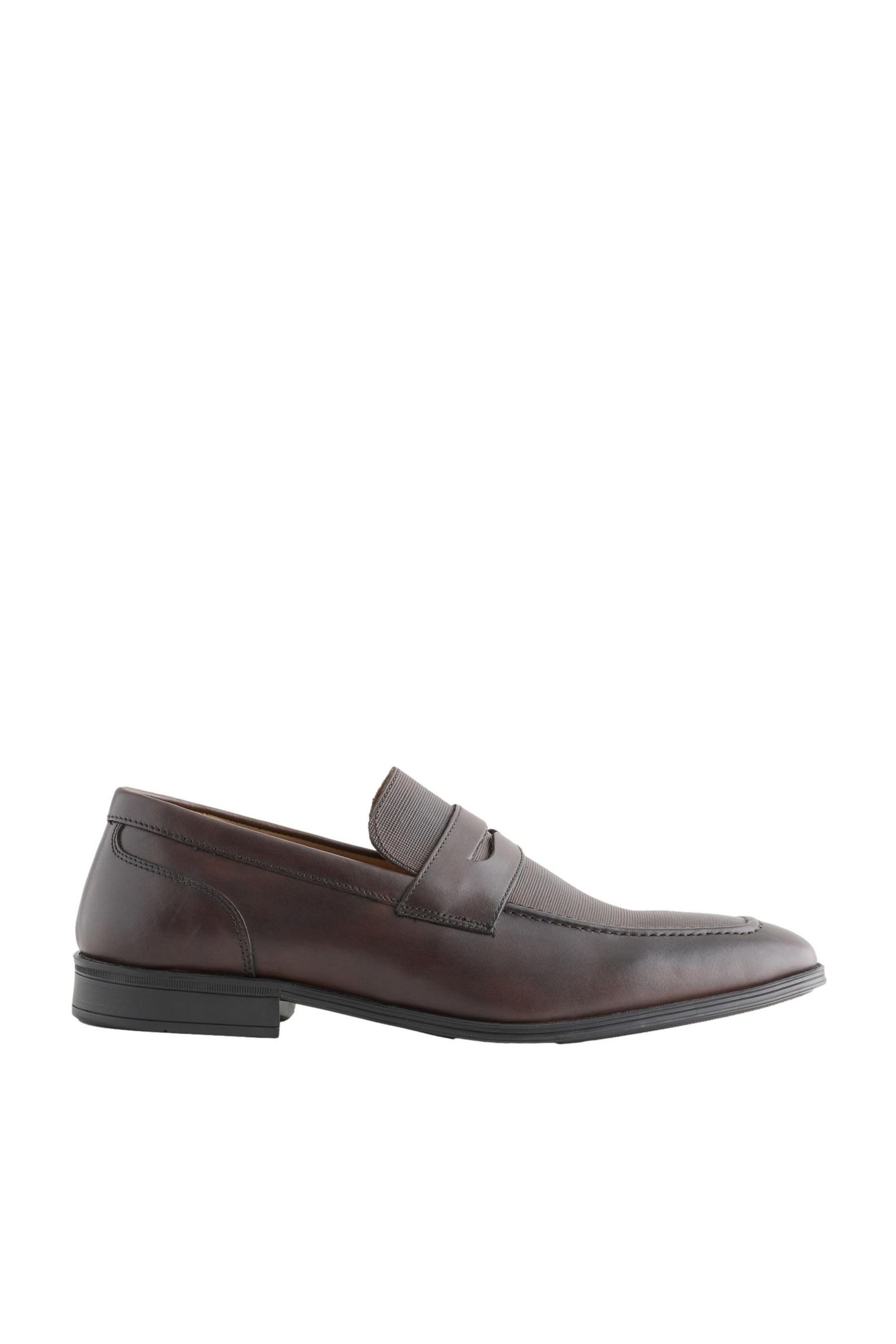 Lederslipper mit Prägung Loafer