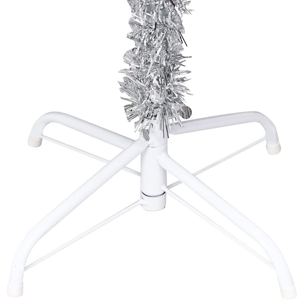 furnicato Künstlicher Silber 240 Weihnachtsbaum cm PET Ständer mit