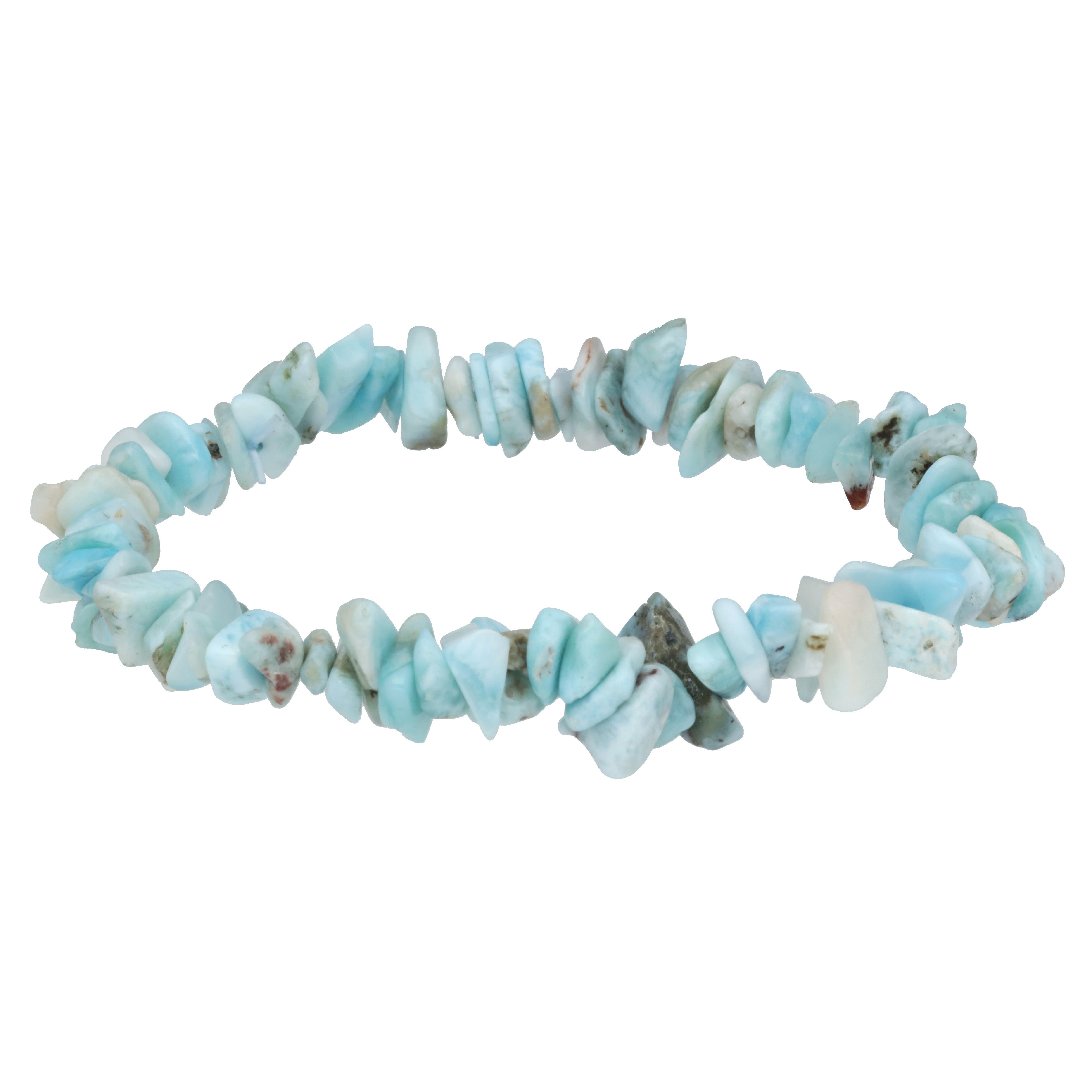 Lebensquelle Plus Perlenarmband Set Larimar Splitterarmband