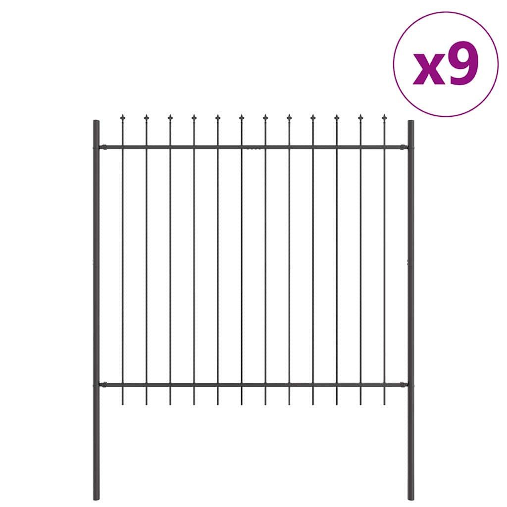 vidaXL Gartenzaun Gartenzaun Grau 15.3 x günstig online kaufen
