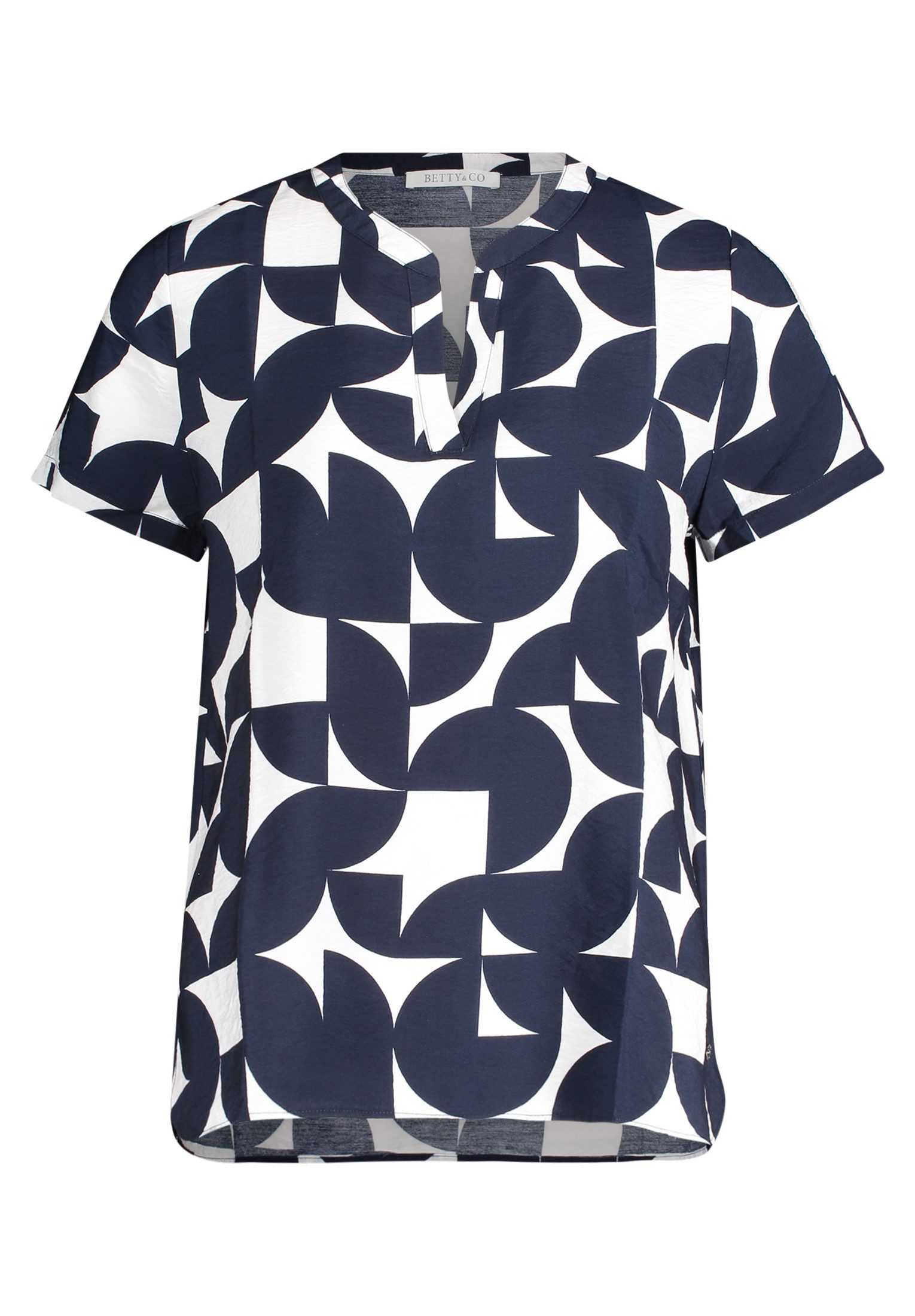 Betty&Co Kurzarmbluse Bluse Kurz 1/2 Arm