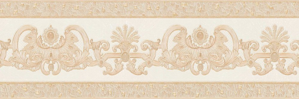 Borders, Tapete Création Barock, A.S. Bordüre Bordüre Beige strukturiert, Only Kupfer