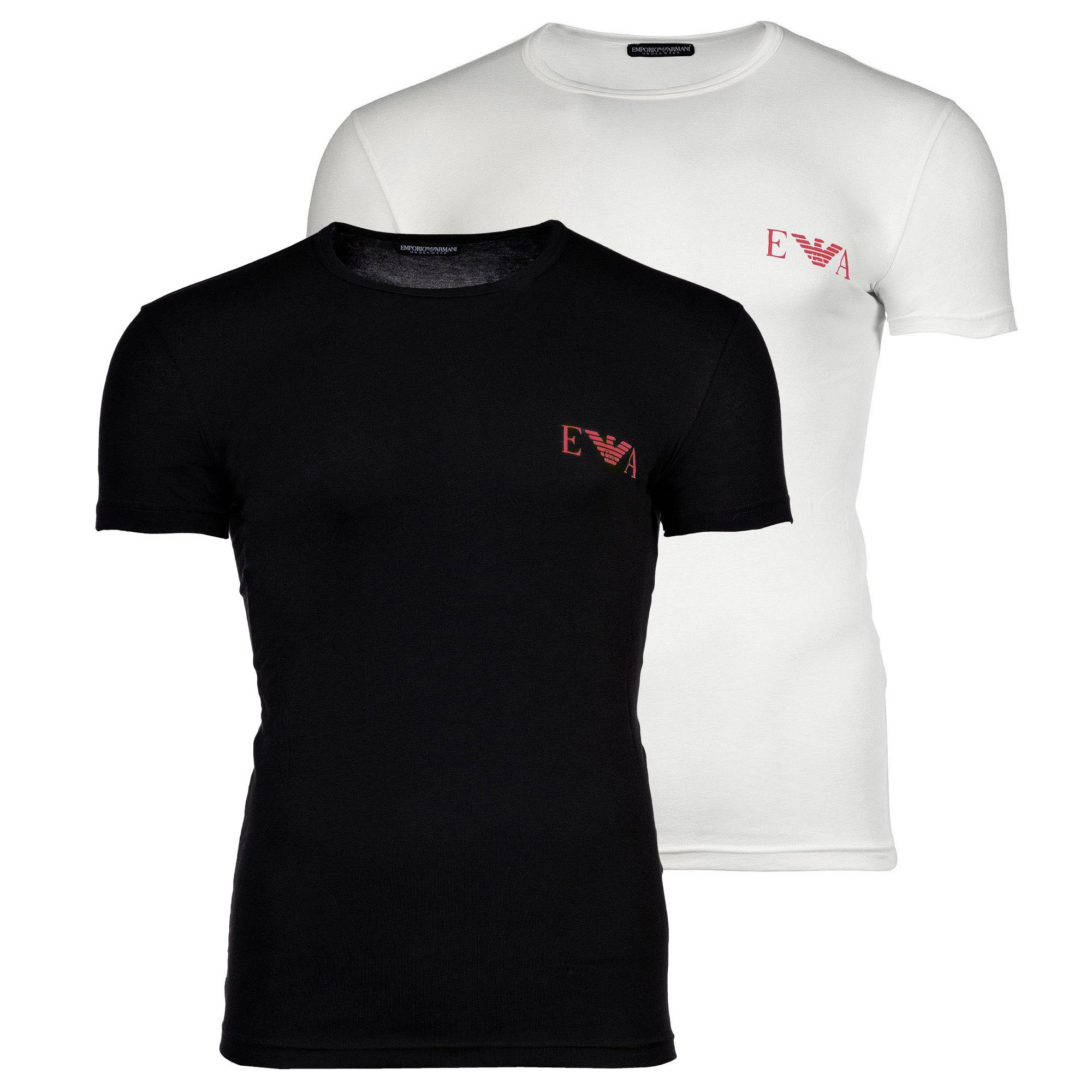 T-Shirt Herren T-Shirt 2er Pack Baumwolle BOLD MONOGRAM