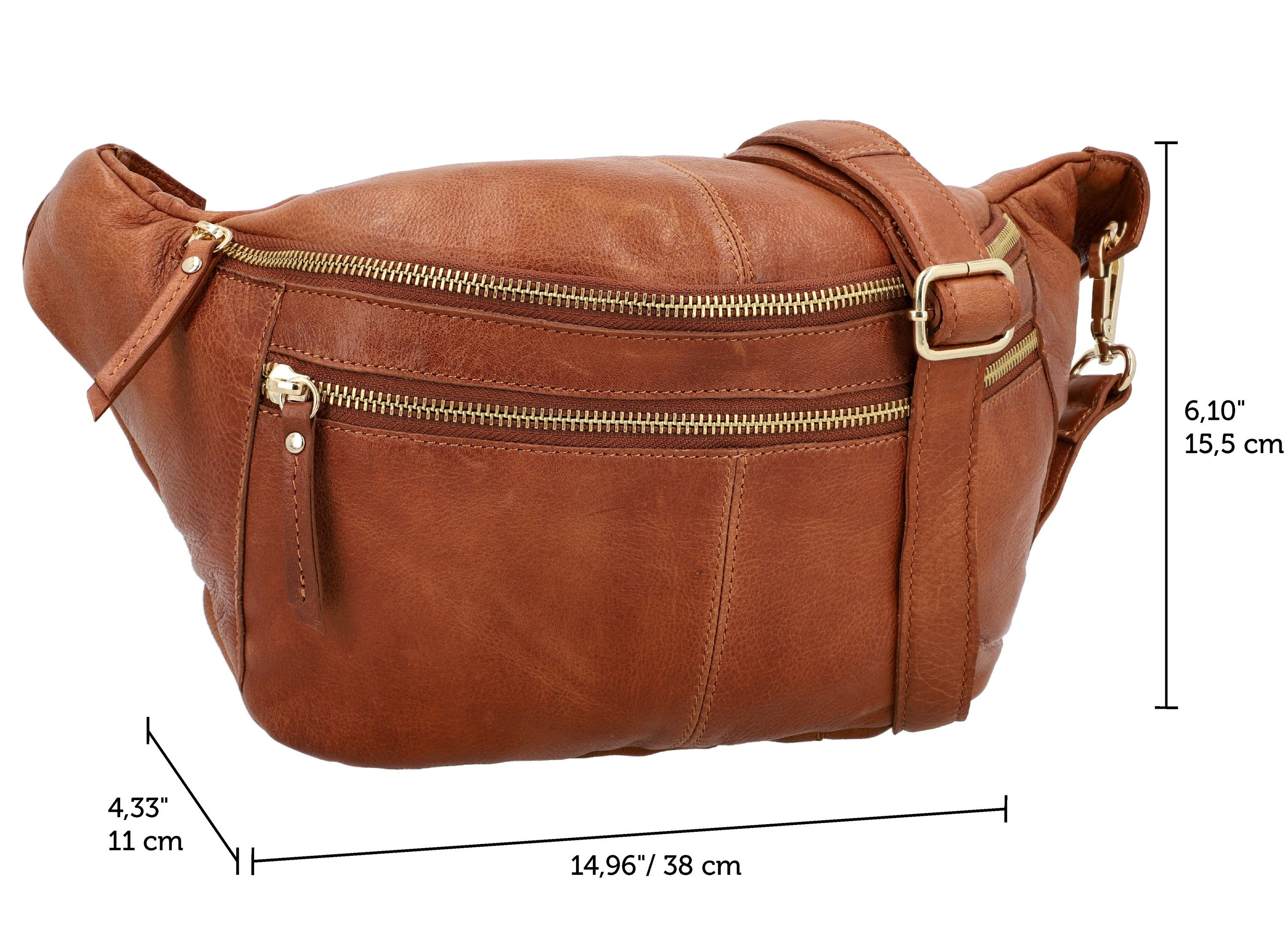 Gusti Leder Gürteltasche Gusti Leder Bauchtasche Freya (1-tlg)