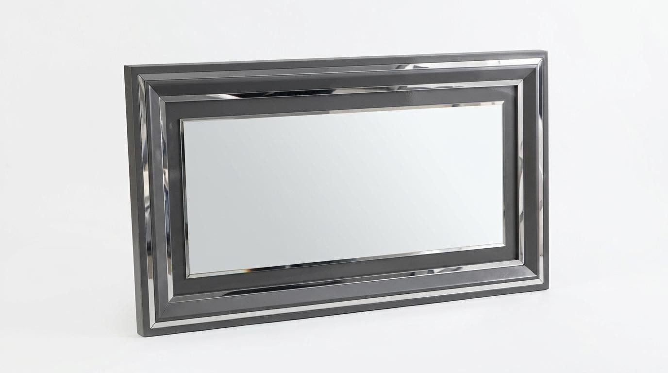 Xlmoebel Wandspiegel Moderner silberner Spiegel für das Wohnzimmer, praktisch und, Made in Europa