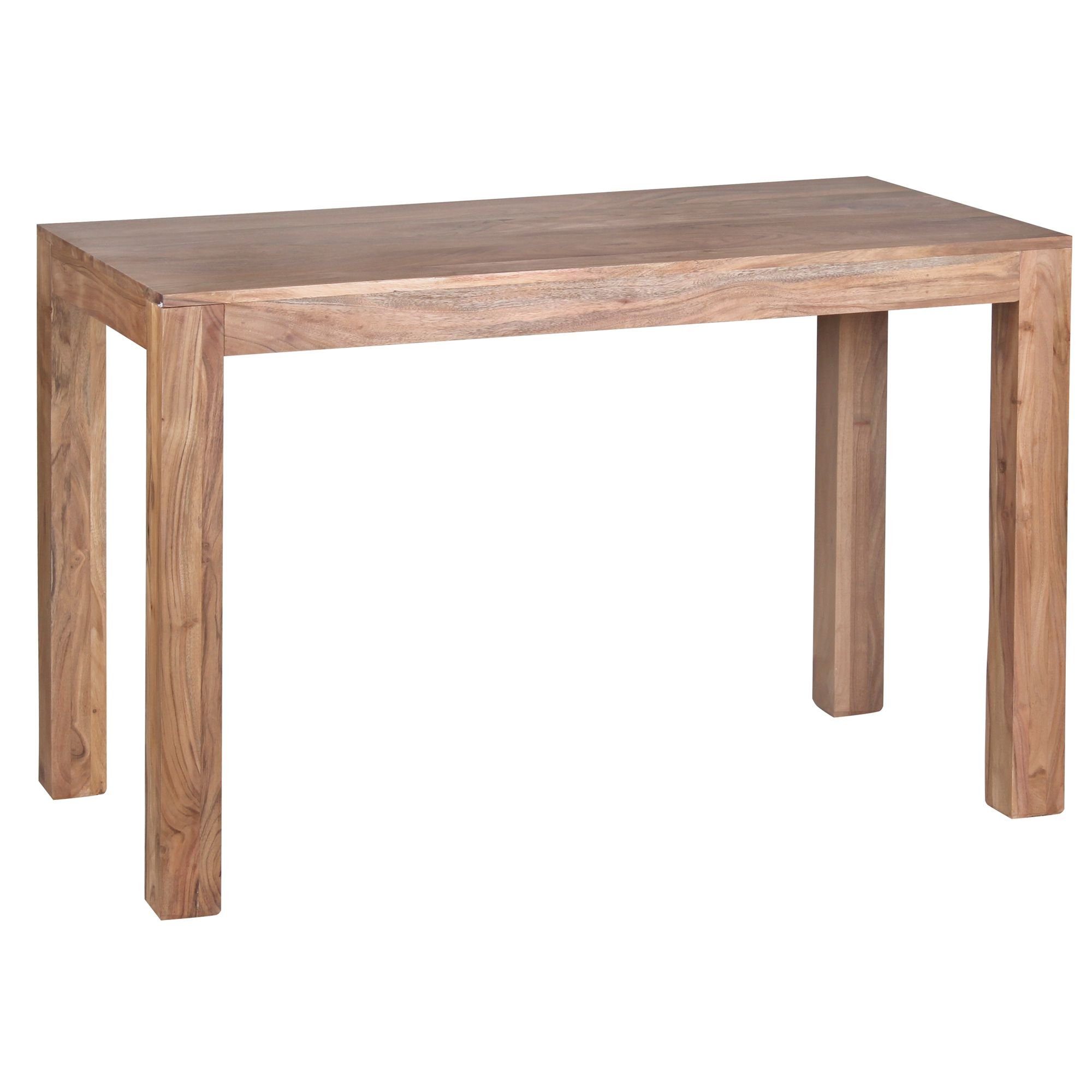 möbelando Esstisch Esstisch Massivholz MUMBAI Akazie 120 cm Esszimmer, Esstisch Massivholz MUMBAI Akazie 120 cm Esszimmer-Tisch Holztisch Design Küchentisch Landhaus-Stil dunkel-braun