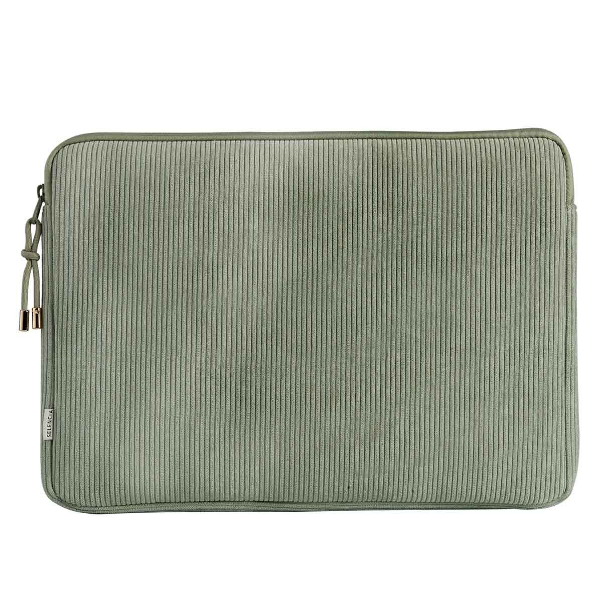 Selencia Laptop-Hülle Selencia Cord Laptop Hülle 15-16 Zoll - Laptop Sleeve - Pistache Cream