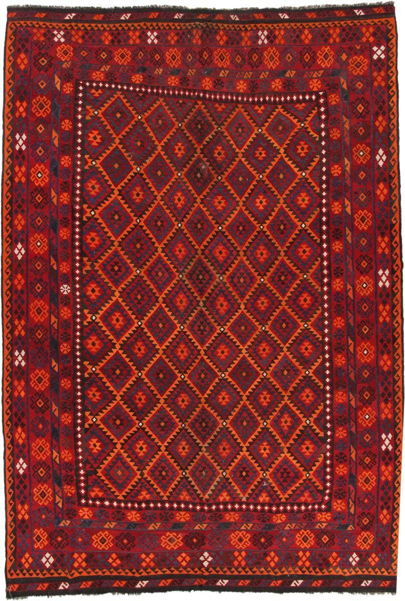 Orientteppich Kelim Afghan Antik 303x438 mm Orientteppich, Handgewebter Nain Höhe: Trading, 3 rechteckig