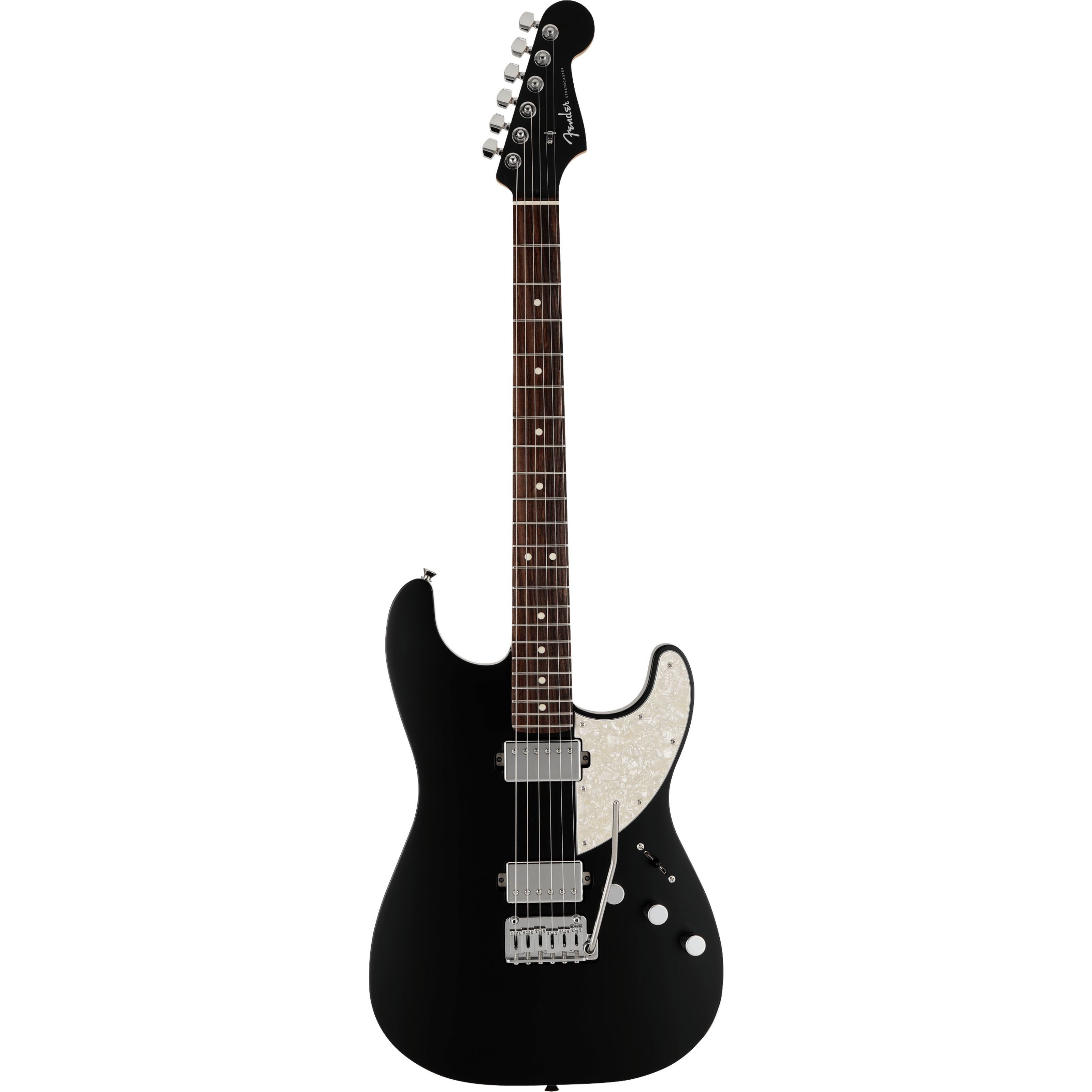 Fender E-Gitarre, E-Gitarren, ST-Modelle, Made in Japan Elemental Stratocaster HH RW Stone Black - E-Gitarre