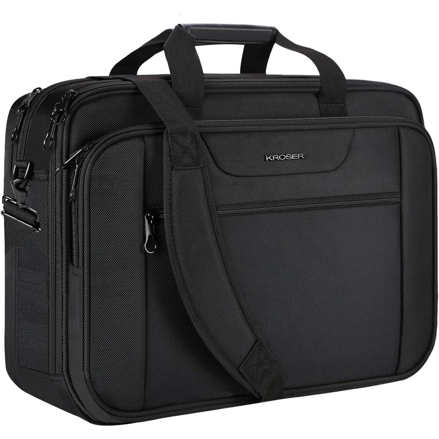 LuxusKollektion Laptoptasche Laptop Tasche XXL 18,5 Zoll Schultertaschen Business Aktentasche