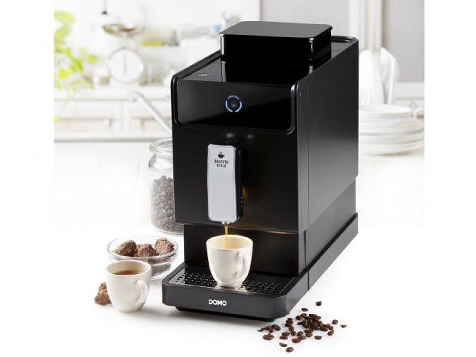 Domo Espressomaschine, kleiner Barista Kaffeeautomat mit Bohnen Mahlwerk  und abnehmbaren Wassertank, Espresso Kaffeemaschine online kaufen | OTTO
