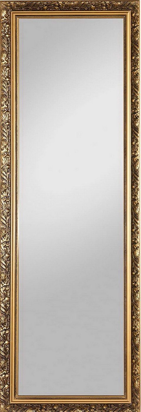 Your-Homestyle Ganzkörperspiegel Ganzkörperspiegel Holz mit Rahmen 50x150 und 70x170 Silber oder Gold, gerahmter Ganzkörperspiegel mit edlen Akzenten, Mirror zum Aufhängen Gold | Gold