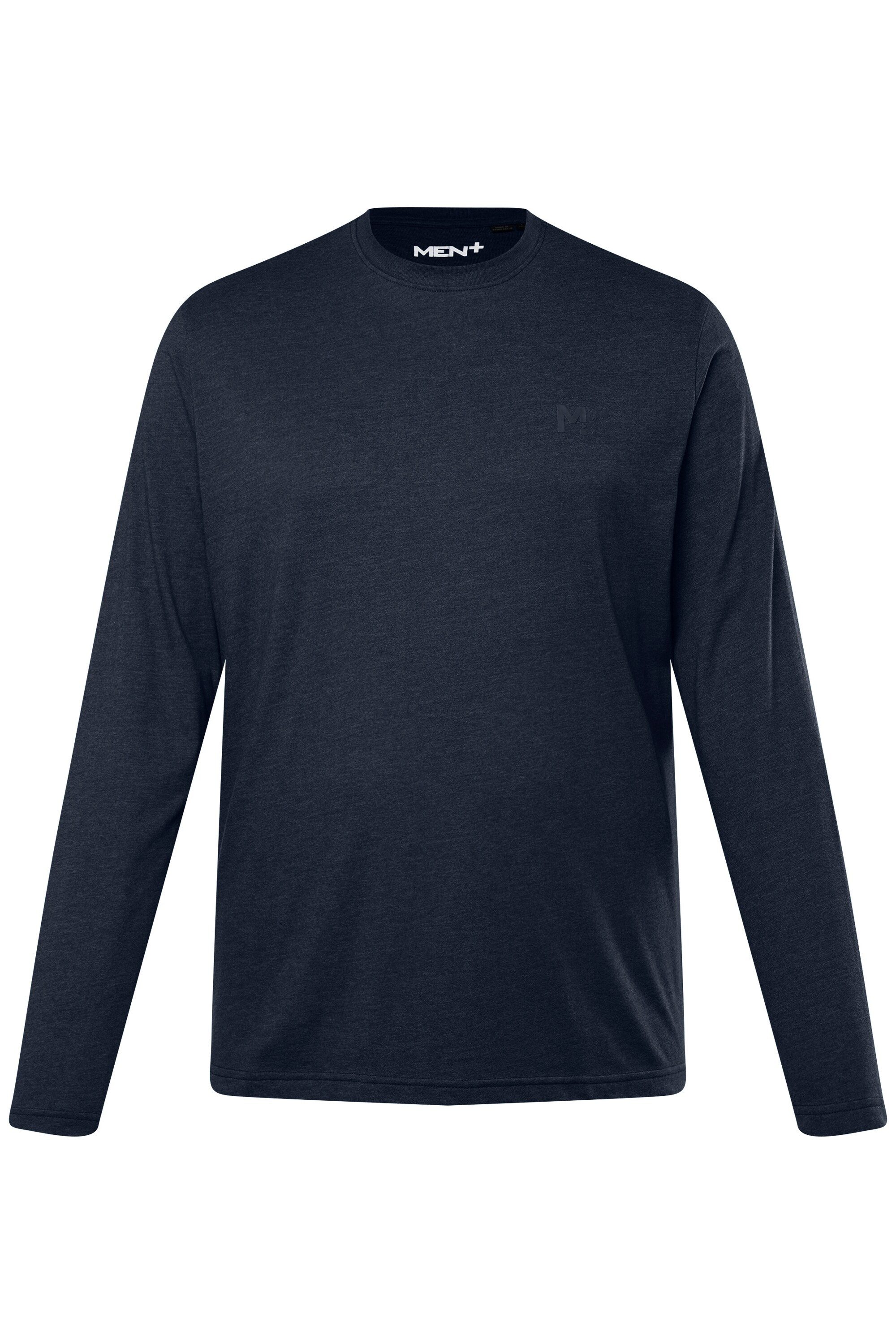 Men Plus T-Shirt Men+ Langarmshirt Basic Rundhals bis 8 XL günstig online kaufen