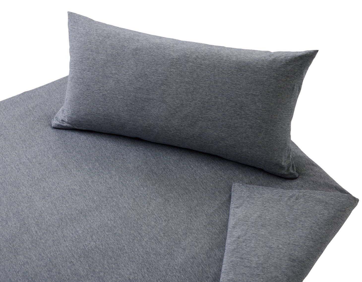 Cotonea Bettwäsche Jersey Merelly, 2 teilig, 100% Baumwolle kbA, Reißverschluss aus Polyester & Polyamid