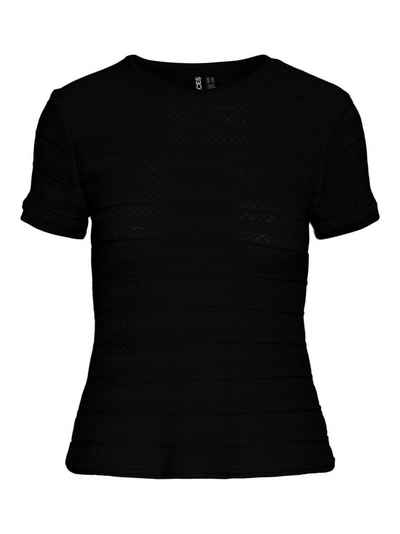 pieces Kurzarmshirt - halbtransparentes Shirt - kurzarm Top sexy - PCAGDA
