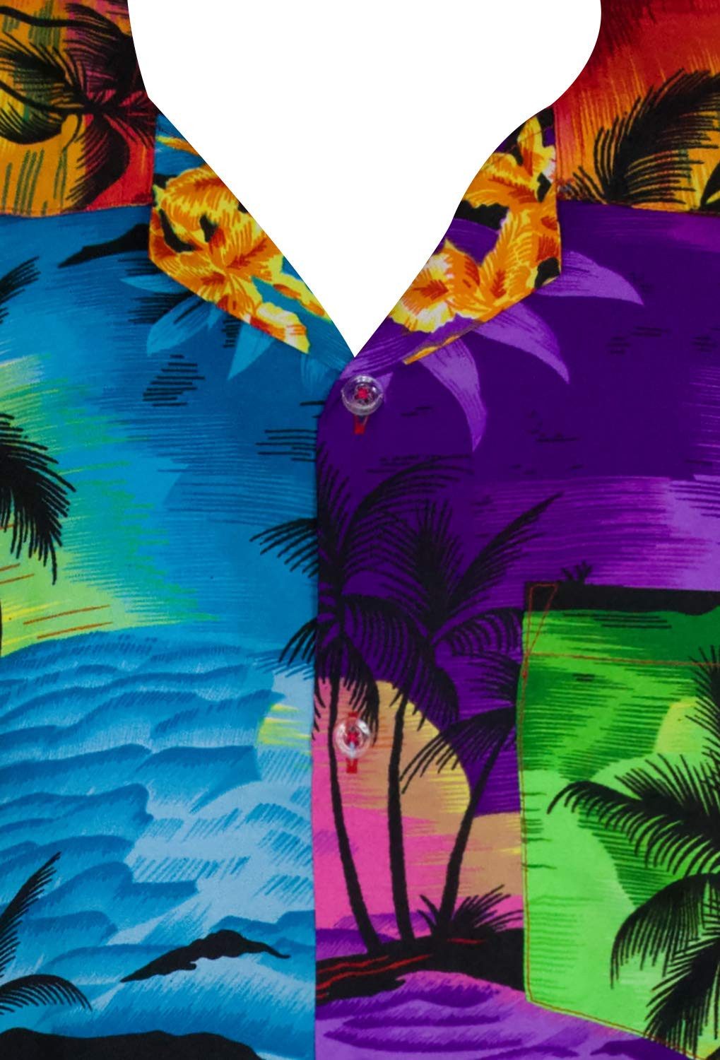 King Kameha Hawaiihemd Surf Kids Funky Hawaii-Hemd Kinder Kurzarm Front-Tasche Unisex