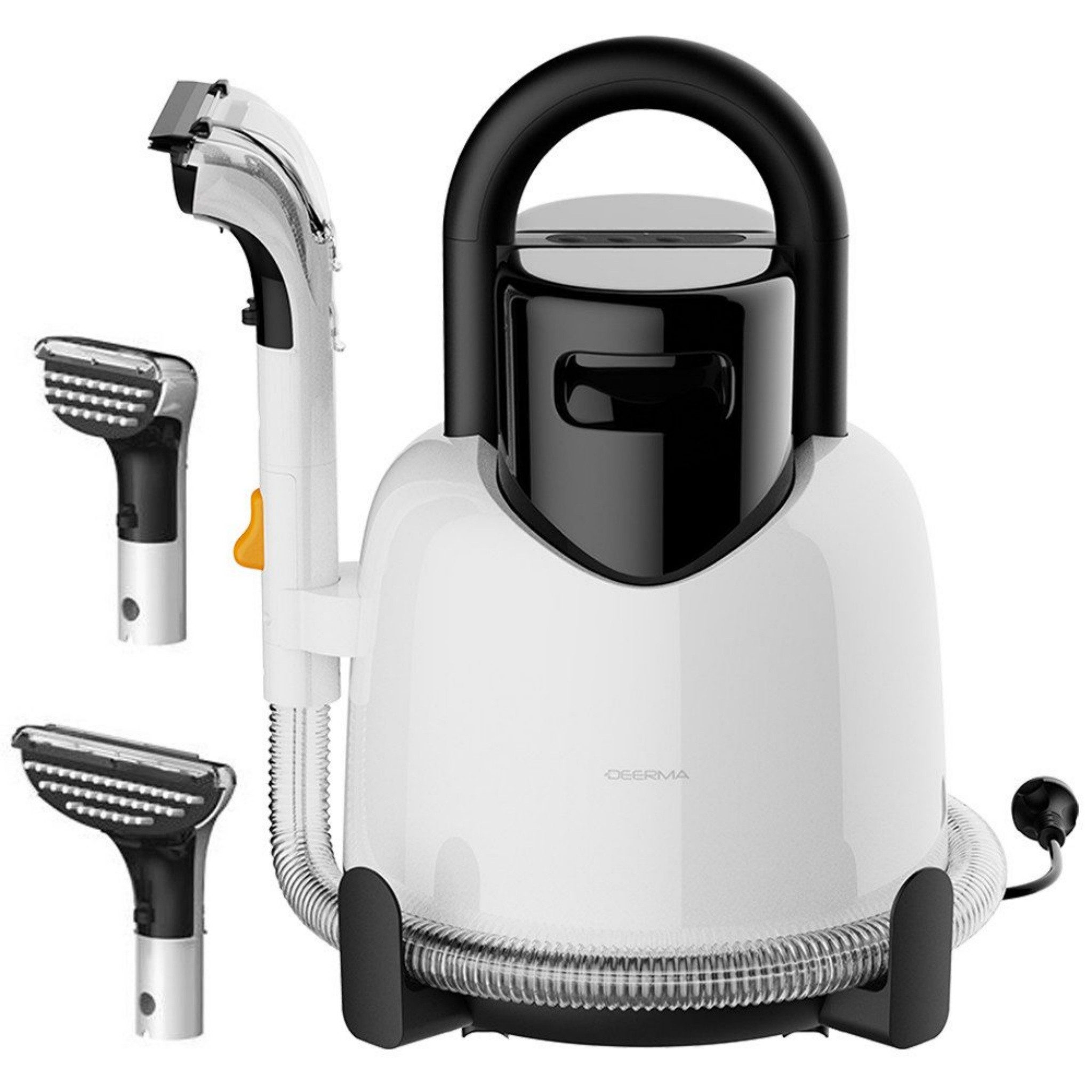 Deerma Teppichreinigungsgerät teppichreinigungsmaschine Polsterreiniger Nass- und Trockensauger 1,7L, 400 W, beutellos, für Sofa, Matratze, Auto, Selbstreinigung, Doppelwassertank, 18000Pa