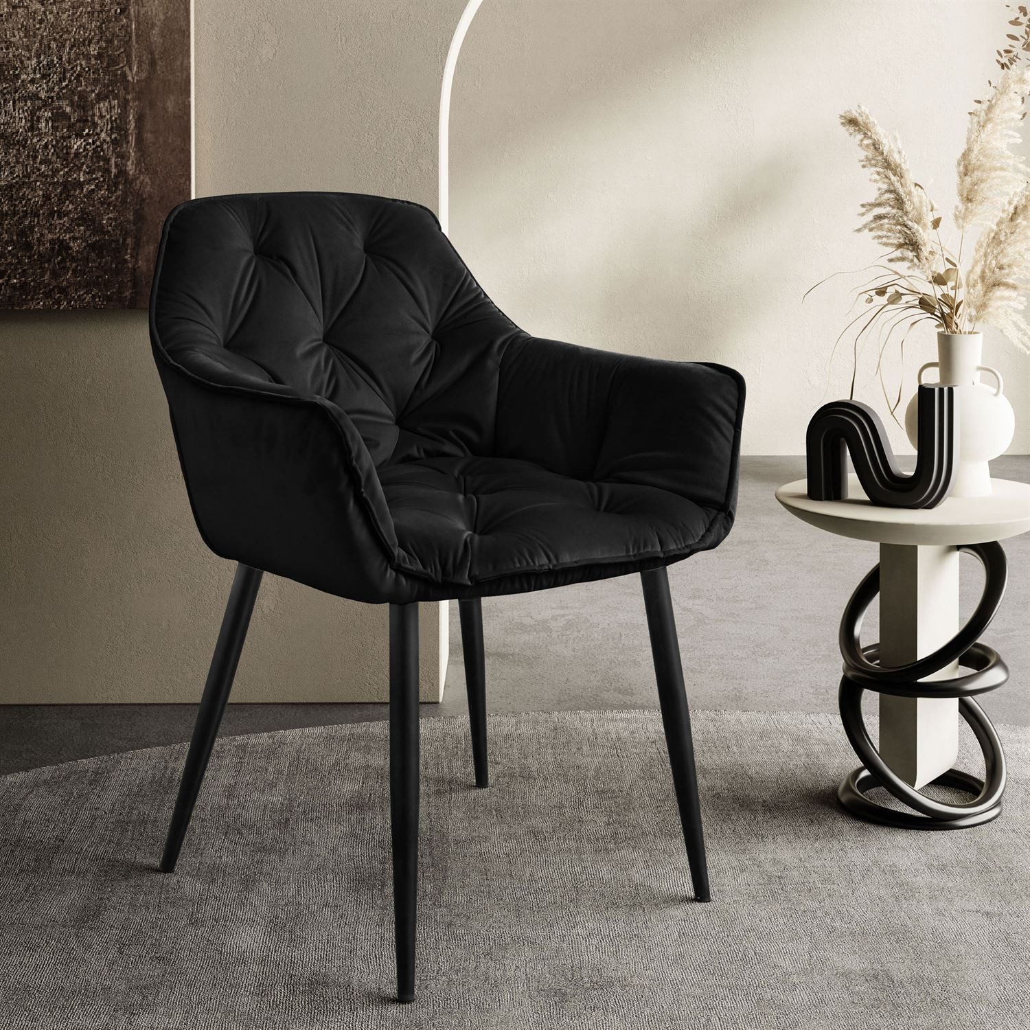 Lookway Polsterstuhl TOKIO Gesteppte Stuhl