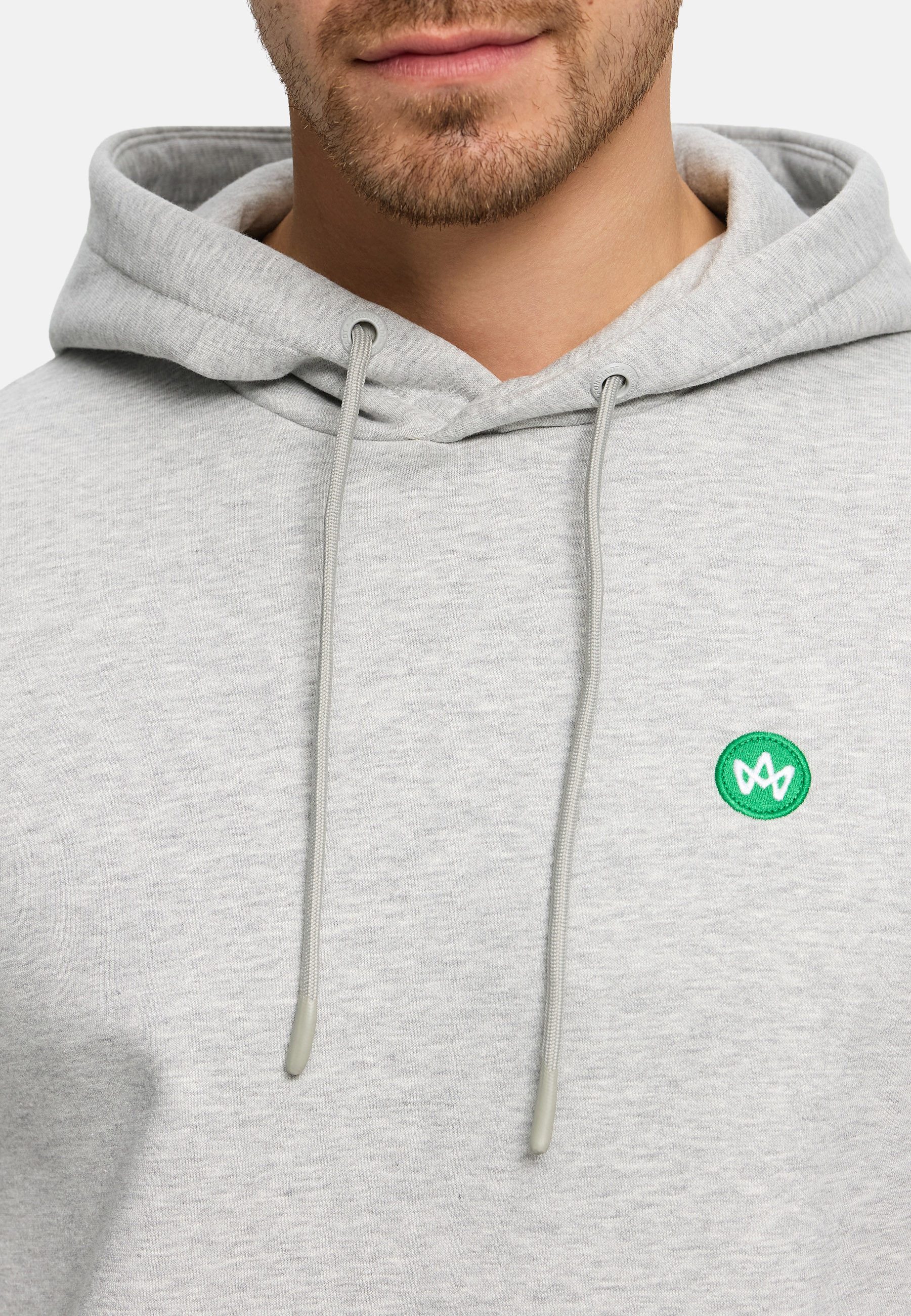 Kronstadt Hoodie Herren KSLars Sweatshirt Kapuze Herrenhoodie (Sweatshirt) Hoodie mit dezentem Logoprint auf der Brust