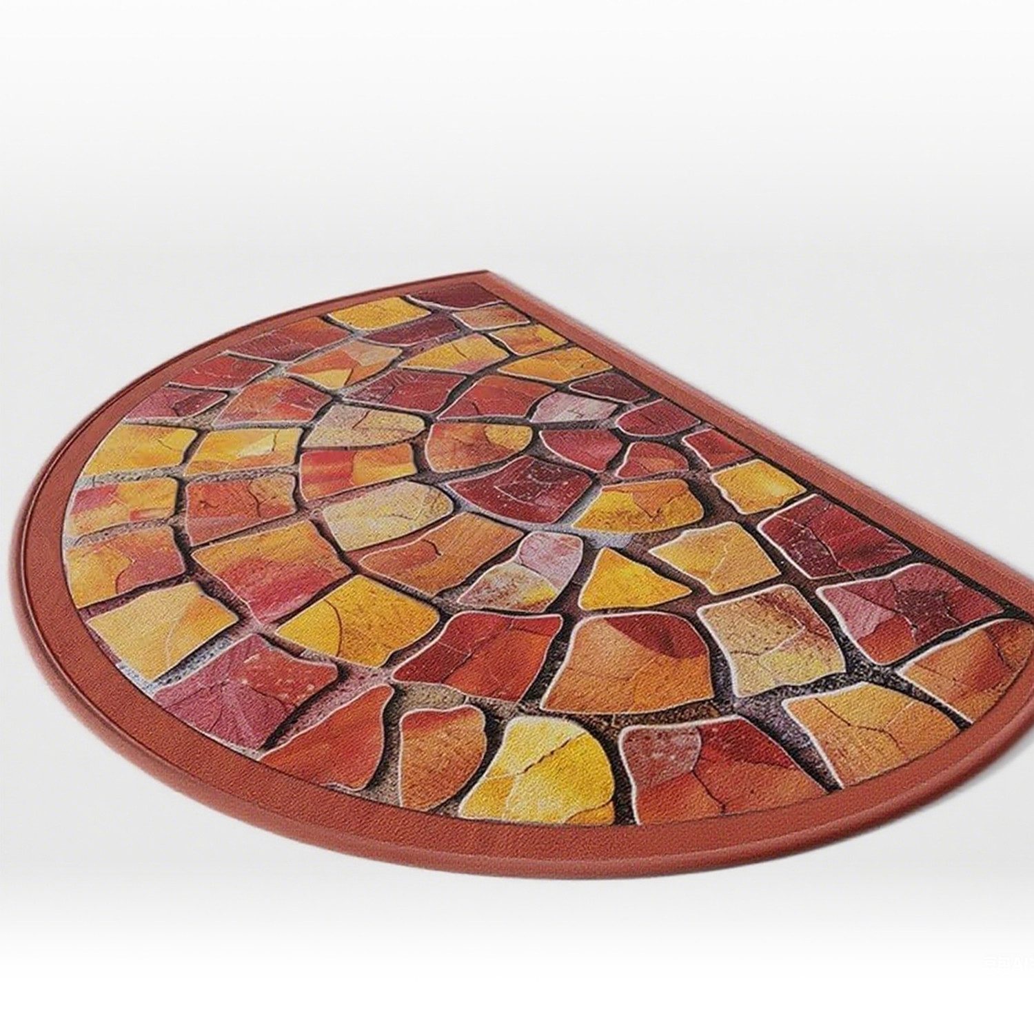 Refined Living Fußmatte Halbrunde Fußmatte 50 x 80 Türmatte Willkommensmatt günstig online kaufen