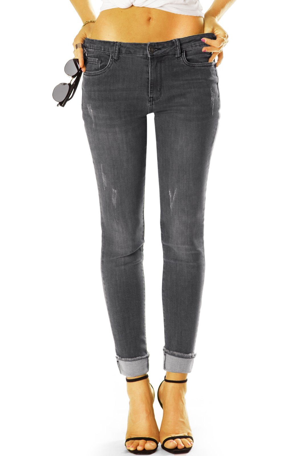 be styled Destroyed-Jeans Medium Waist Slim günstig online kaufen