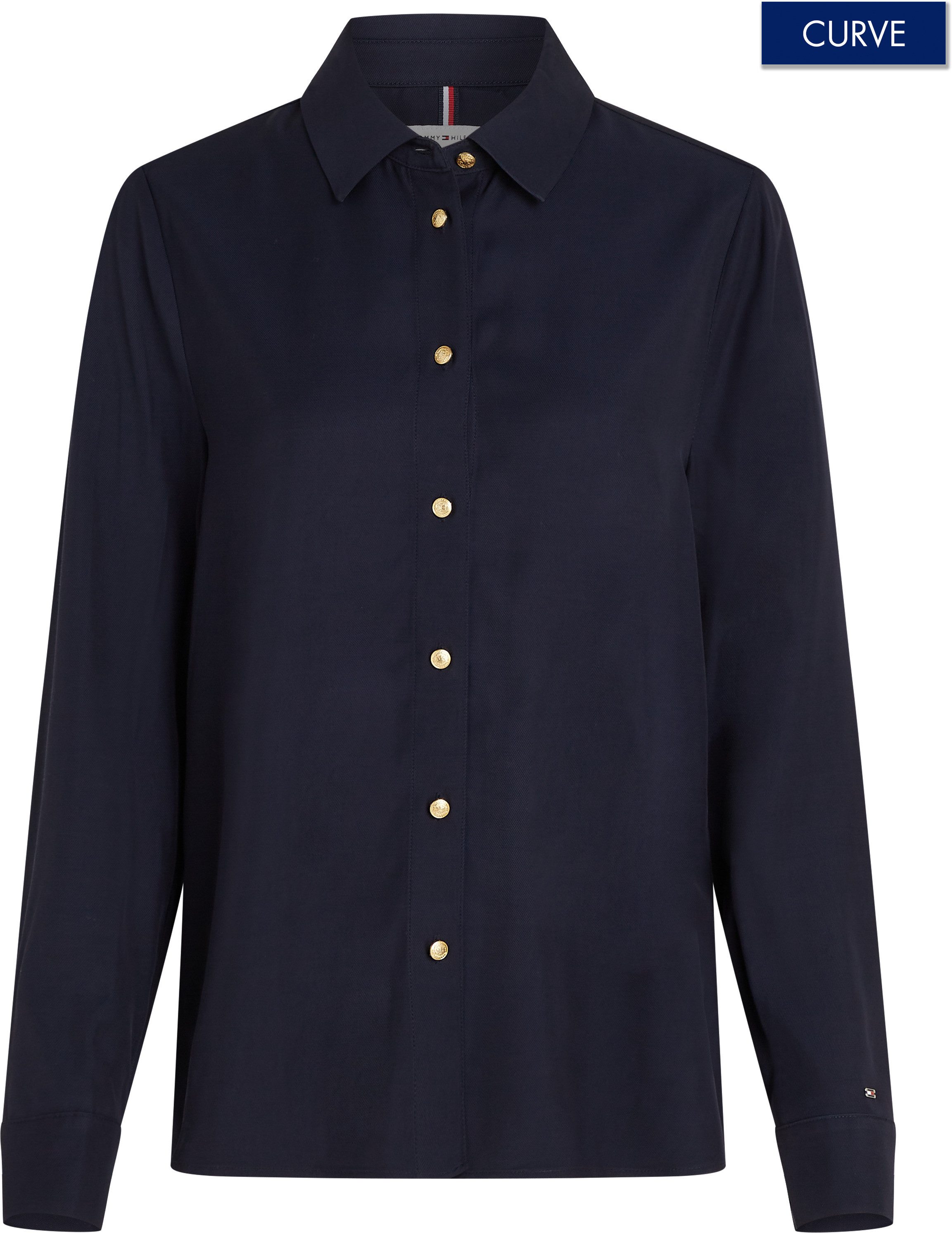 Tommy Hilfiger Curve Hemdbluse CRV GOLD günstig online kaufen