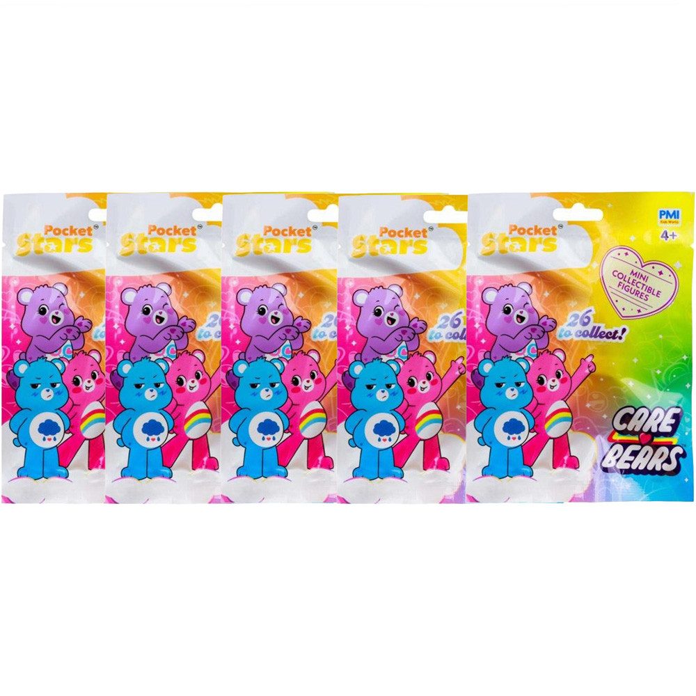 Care Bears Spielfigur Care Bears Figuren Serie 1 in Blind Pack 5er Bundle, 5 cm, (5-tlg)