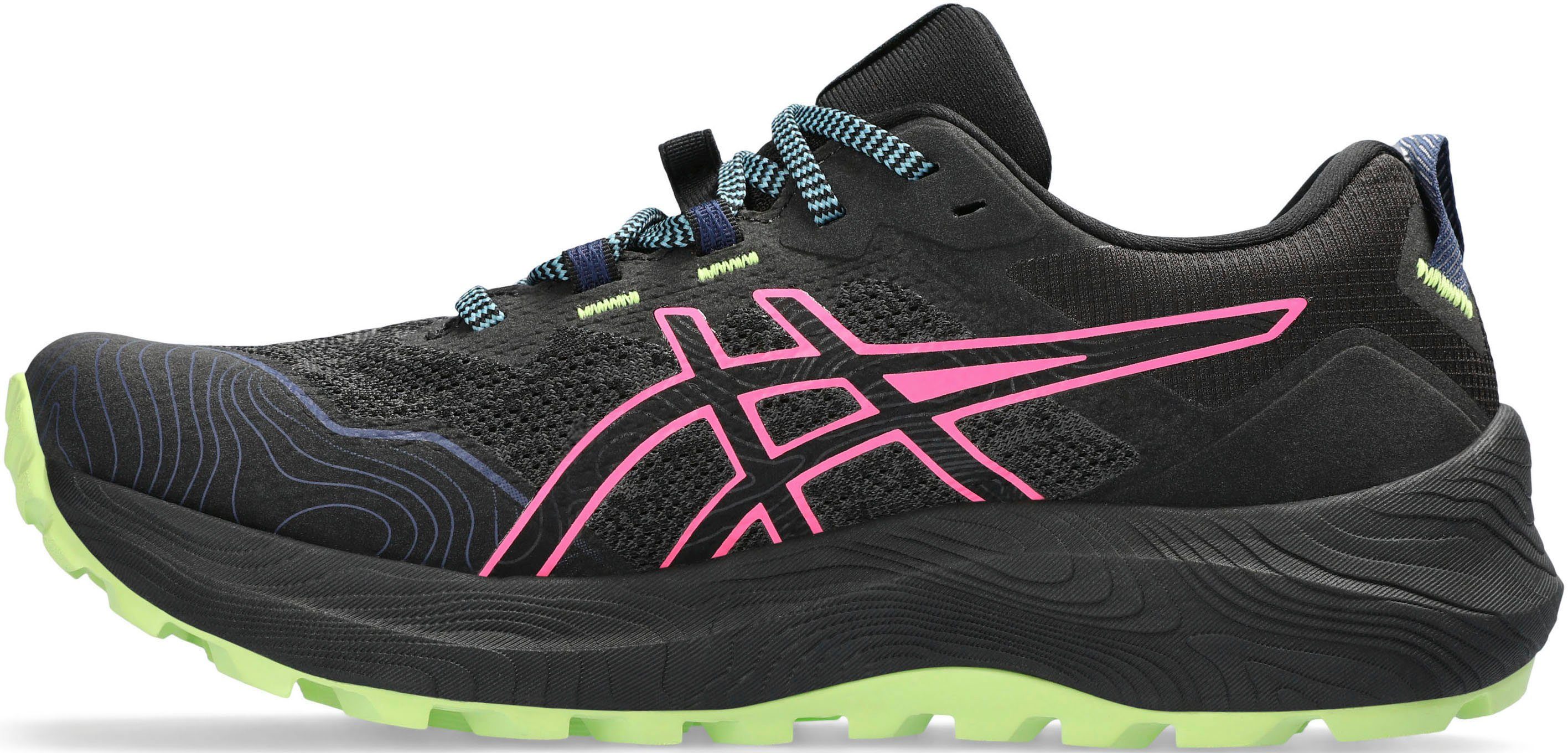 Asics Trabuco 11 Gore-Tex schwarz-pink wasserdicht Trailrunningschuh