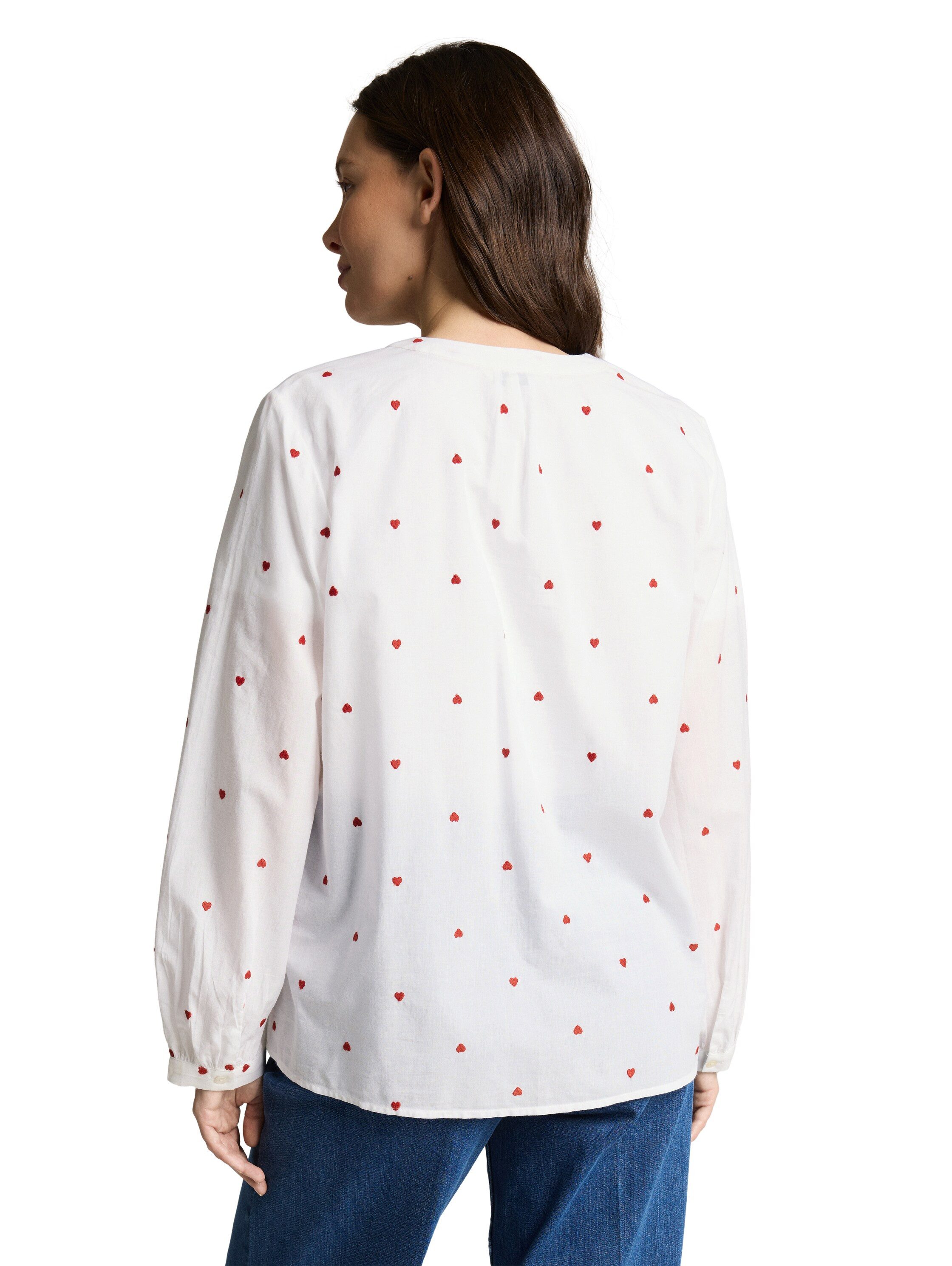 TOM TAILOR Klassische Bluse mit All-Over Print
