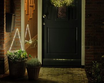 Lumineo LED Stern LED Baum Gartenstecker 110 LED warm weiß, Warmweiß, Gartendeko, zum Einstecken, Indoor/Outdoor
