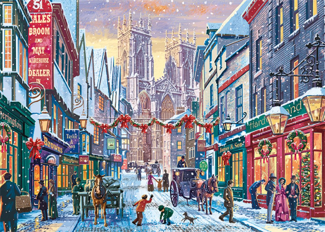 Jumbo Spiele Puzzle Christmas in York 1000 Teile Puzzle, 1000 Puzzleteile, günstig online kaufen