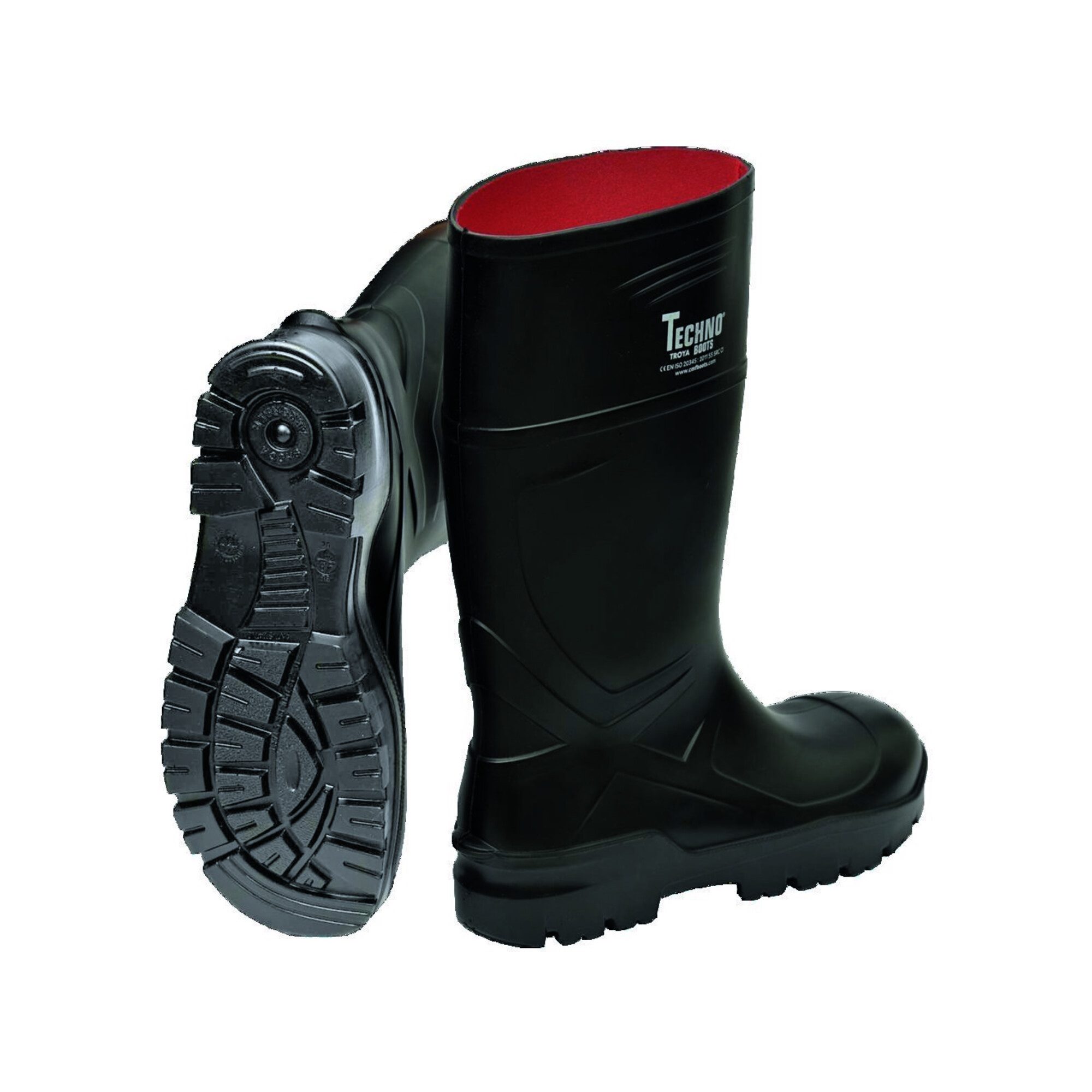 Feldtmann Sicherheitsstiefel Otra Gr.42 schwarz S5 CI SRC EN20345 PU TECHNO BOOT Sicherheitsstiefel