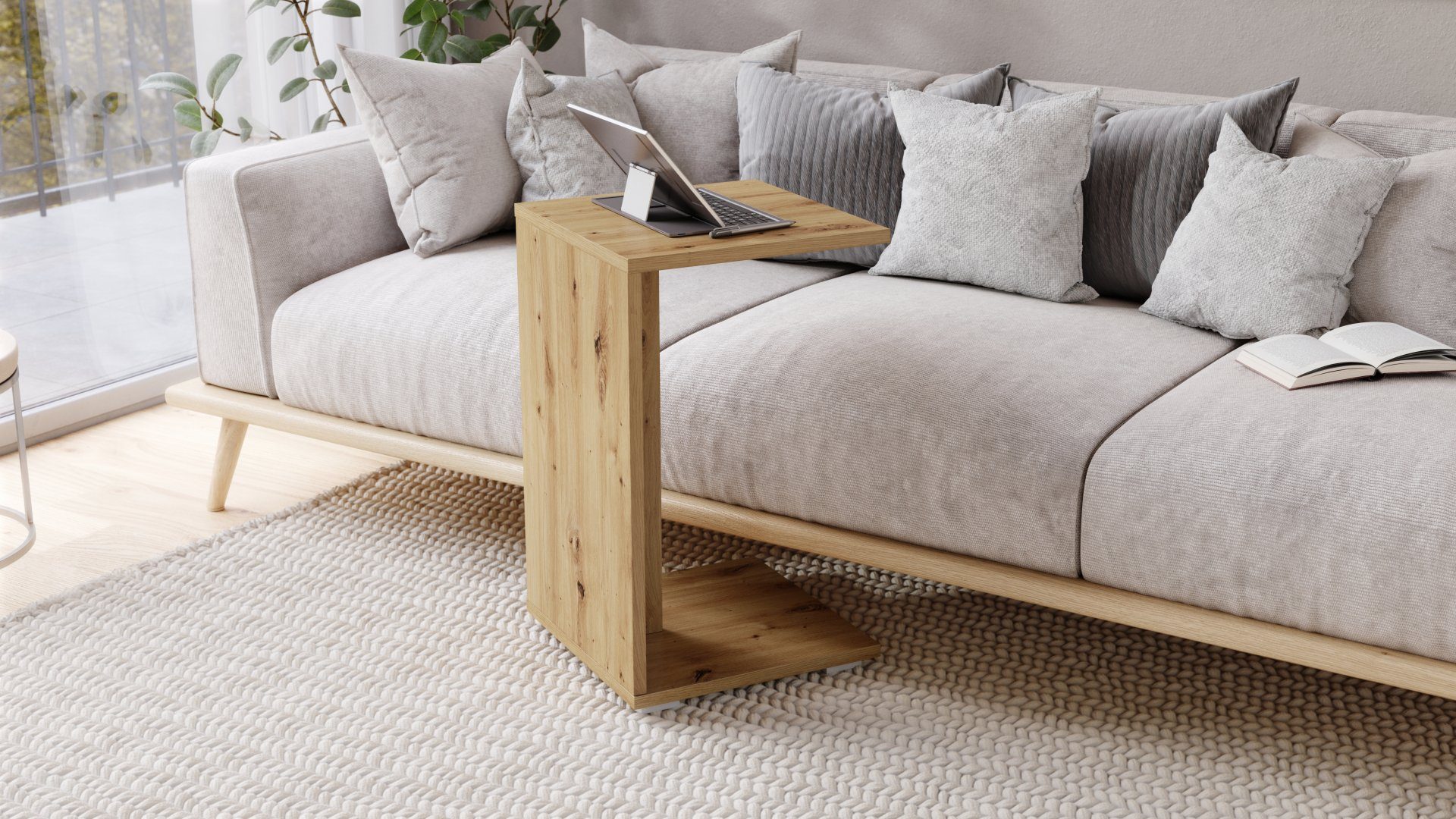 designimpex Beistelltisch Design Hugo Ecktisch Tisch günstig online kaufen