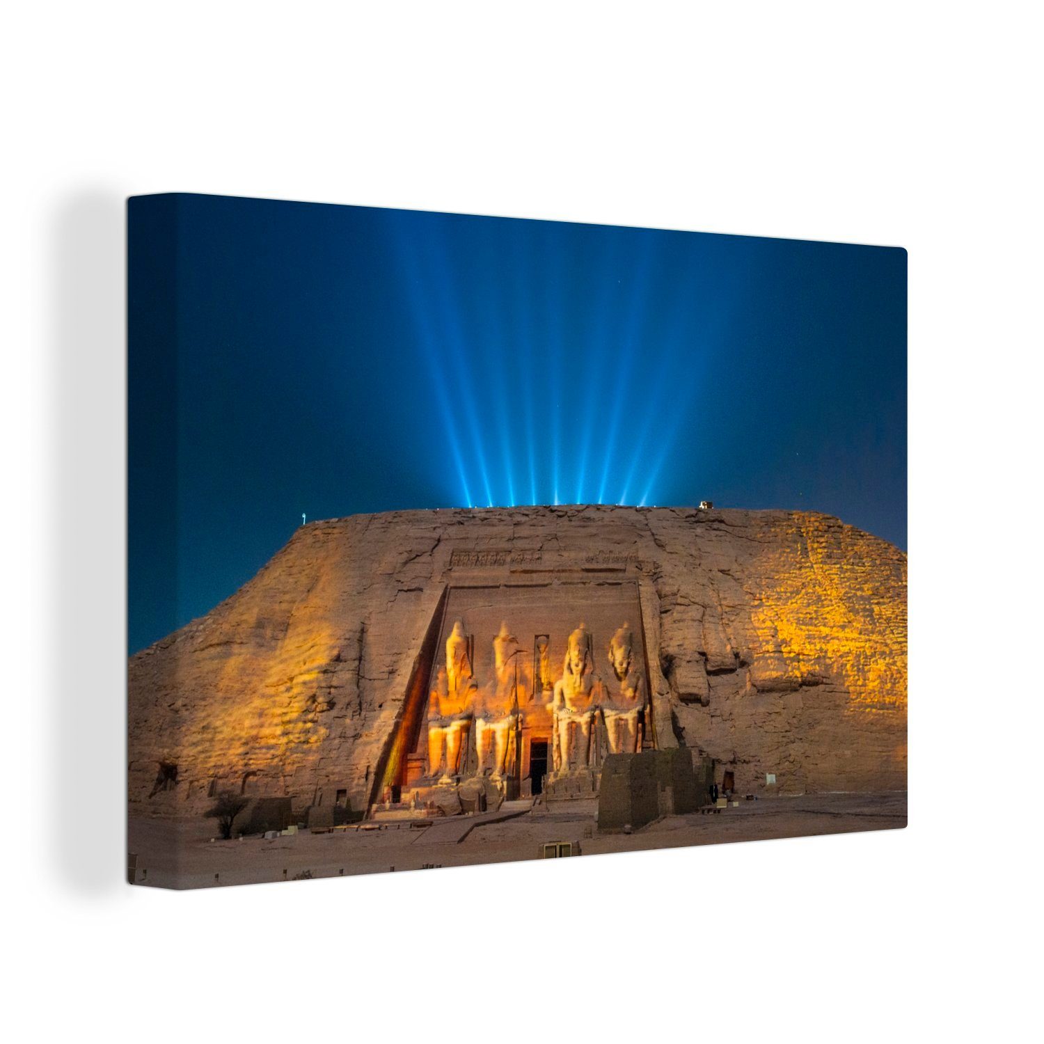 OneMillionCanvasses® Leinwandbild Felsentempel von Abu Simbel im Süden Ägyptens, (1 St), Wandbild Leinwandbilder, Aufhängefertig, Wanddeko, 30x20 cm