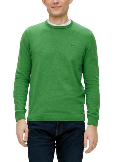 s.Oliver Strickpullover mit Logostickerei