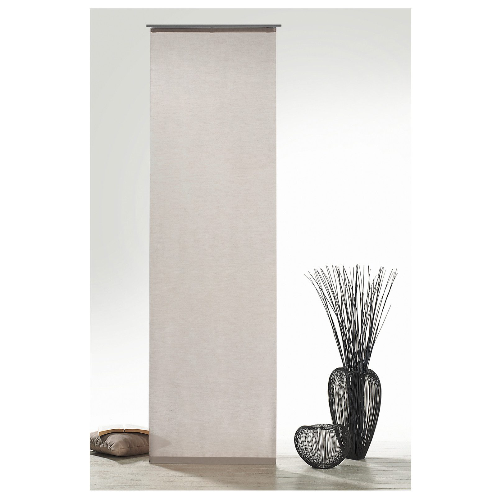 heimtexland Schiebegardine Batist Optik Natur Flächenvorhang Gardine Typ410 günstig online kaufen