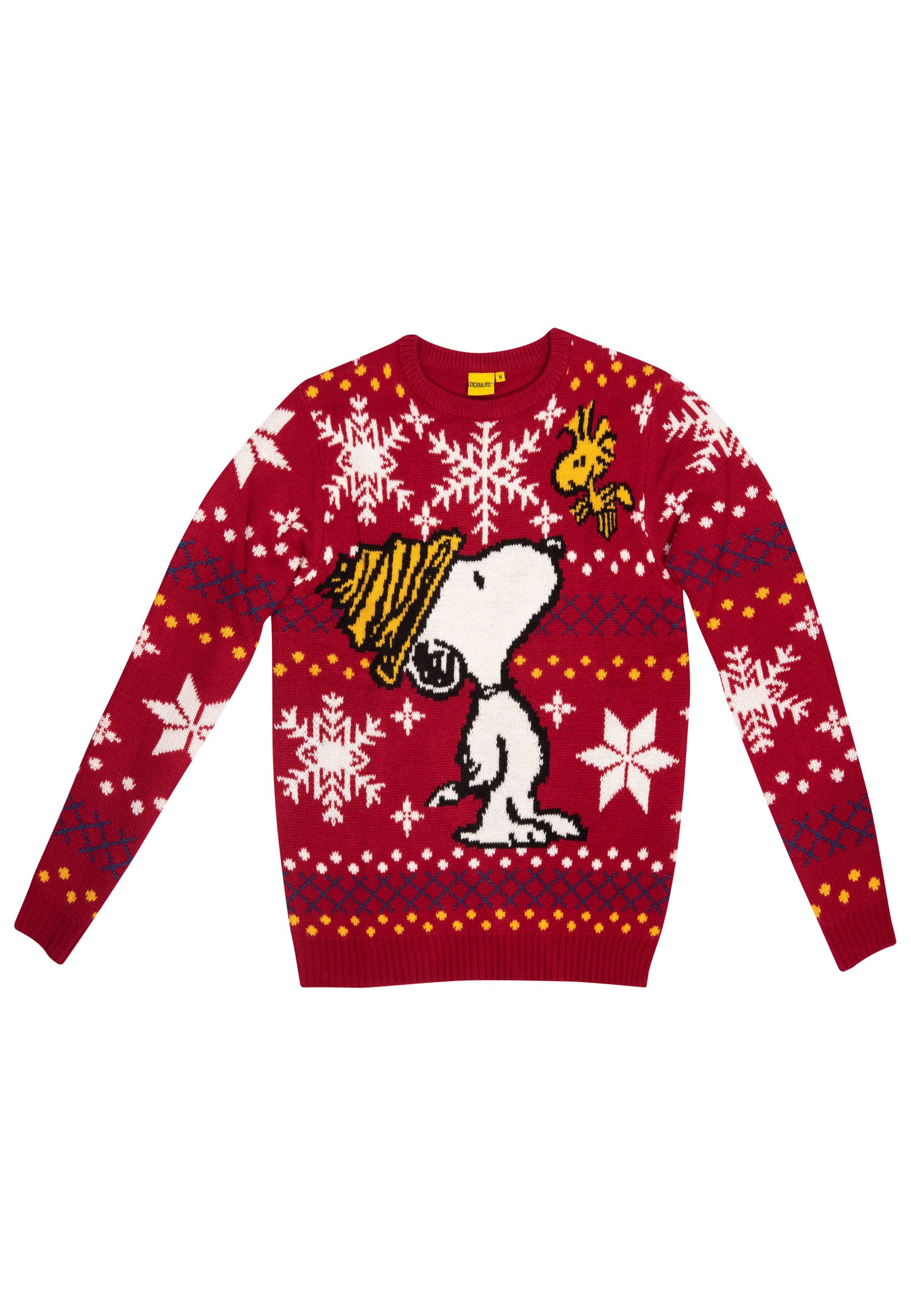United Labels® Рождественские The Peanuts Snoopy Winterpullover Unisex Ugly Sweater Пуловеры Rot