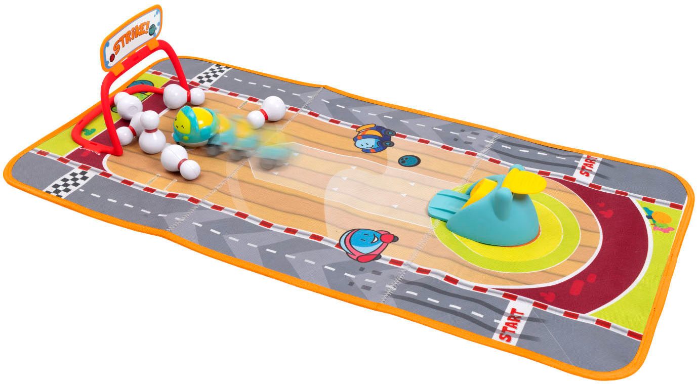 Chicco Spiel 5in1 Sport & Spielmatte – Turbo Ball, mit Fahrzeugen, Turbo-Bällen und umfangreichem Zubehör