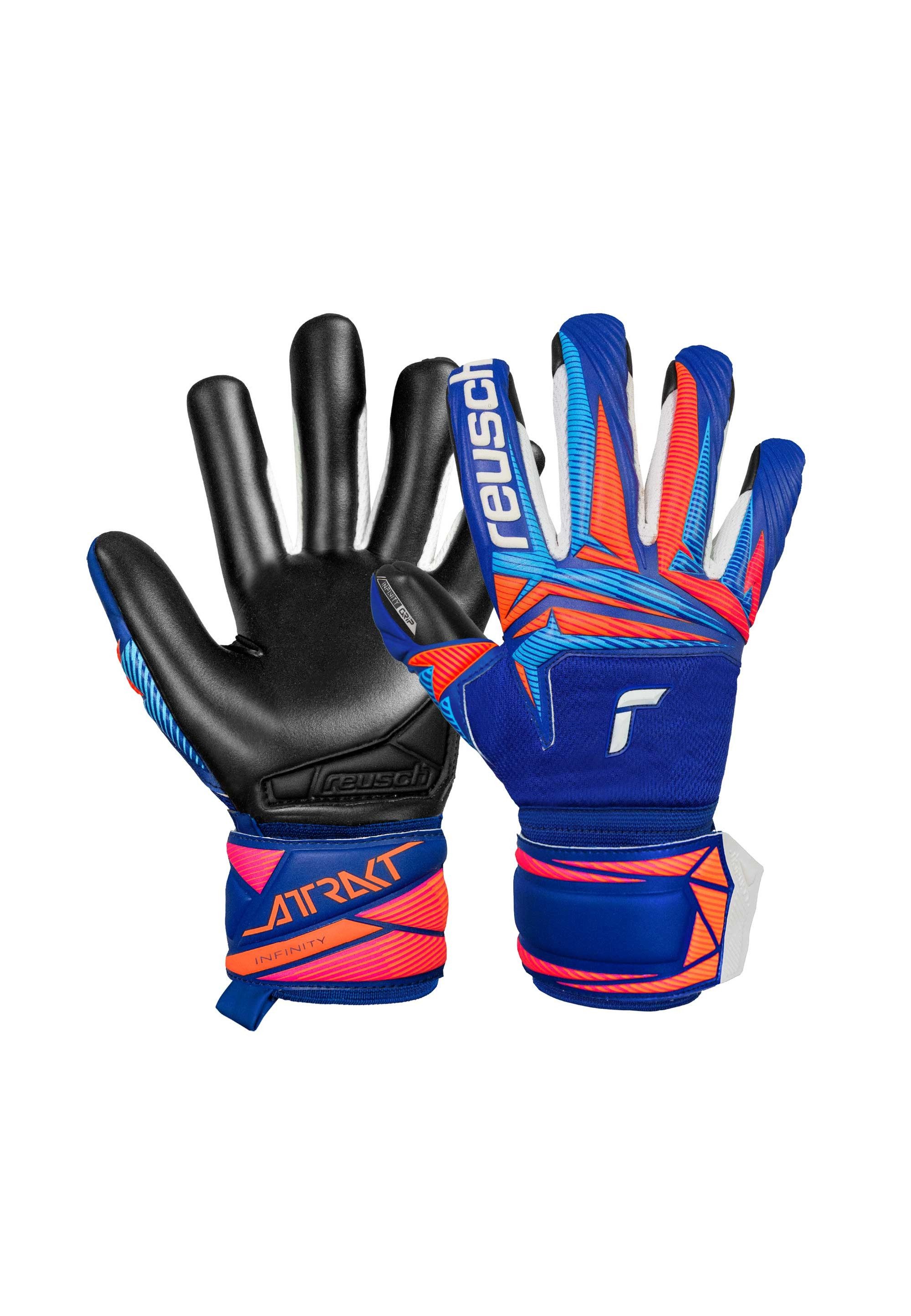 Reusch Torwarthandschuhe Attrakt Infinity Evolution NC Junior mit atmungsaktiven Mesh-Einsätzen