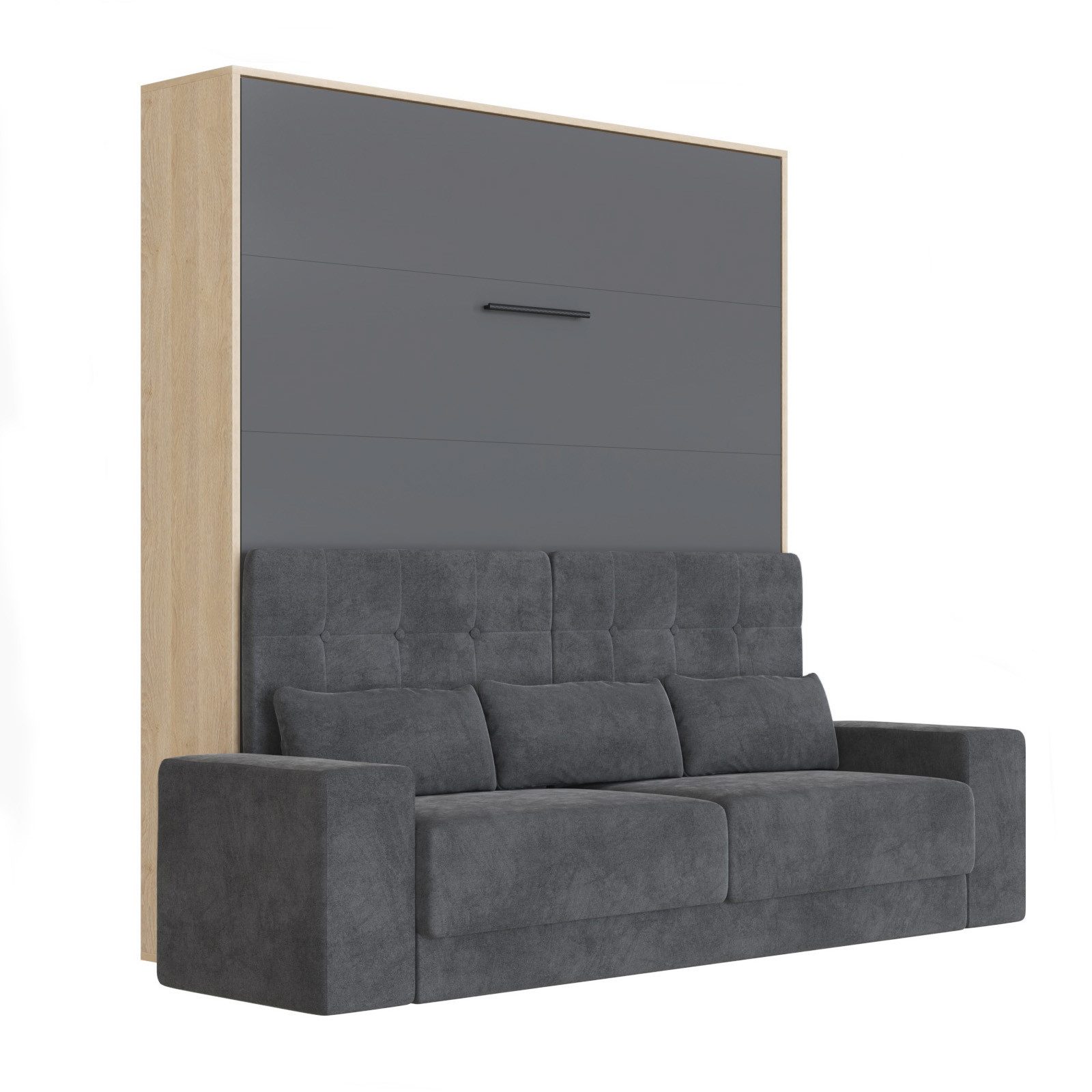 Schrankbett 140x200 Mit Sofa
