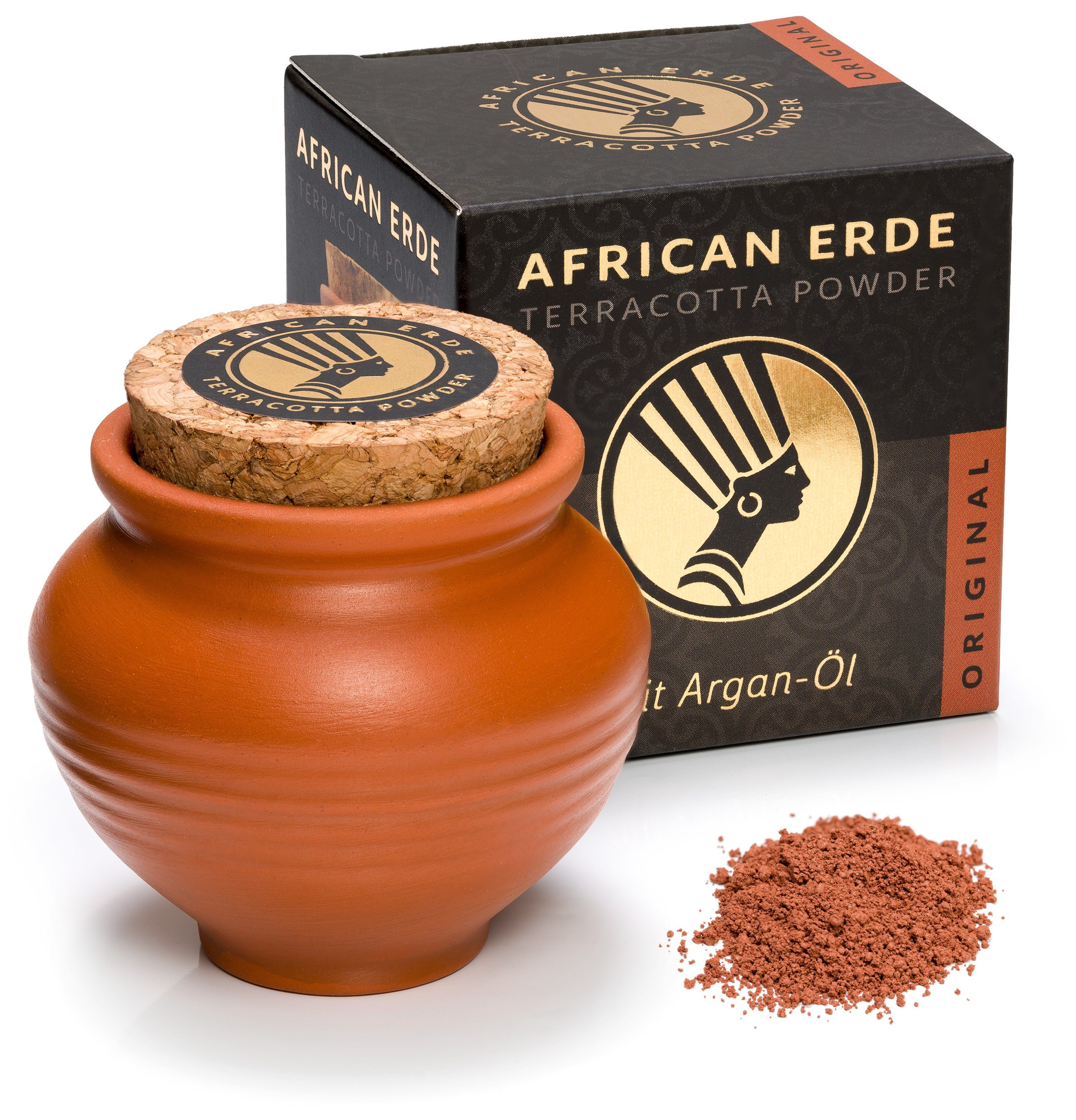 Bronzer-Puder AFRICAN ERDE Terracotta Puder ORIGINAL - NEU mit Arganöl