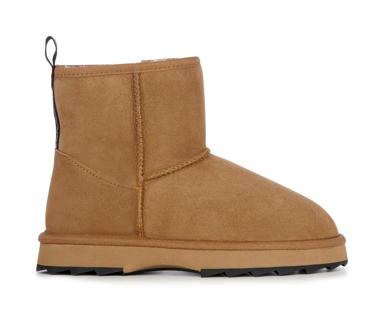 Emu Australia Sharky Mini (Schafsfell, gezähnte Gummiaußensohle) braun Damen Winterstiefel