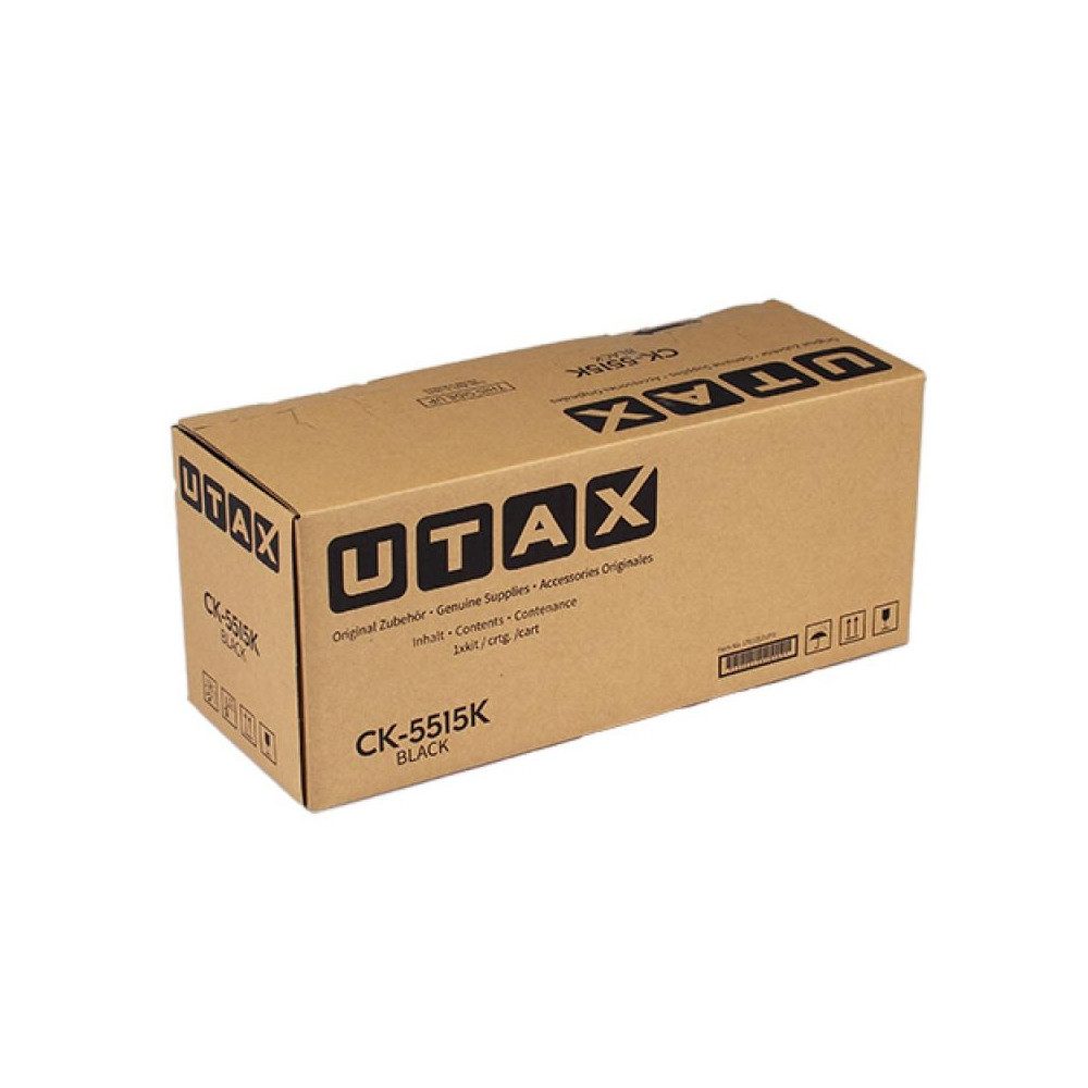 UTAX Tonerkartusche Utax Toner CK-5515K Schwarz - Original für UTAX Geräte., (Tonereinheit, OEM-Code: 1T02ZL0UT0), Original UTAX Toner mit hoher Seitenleistung