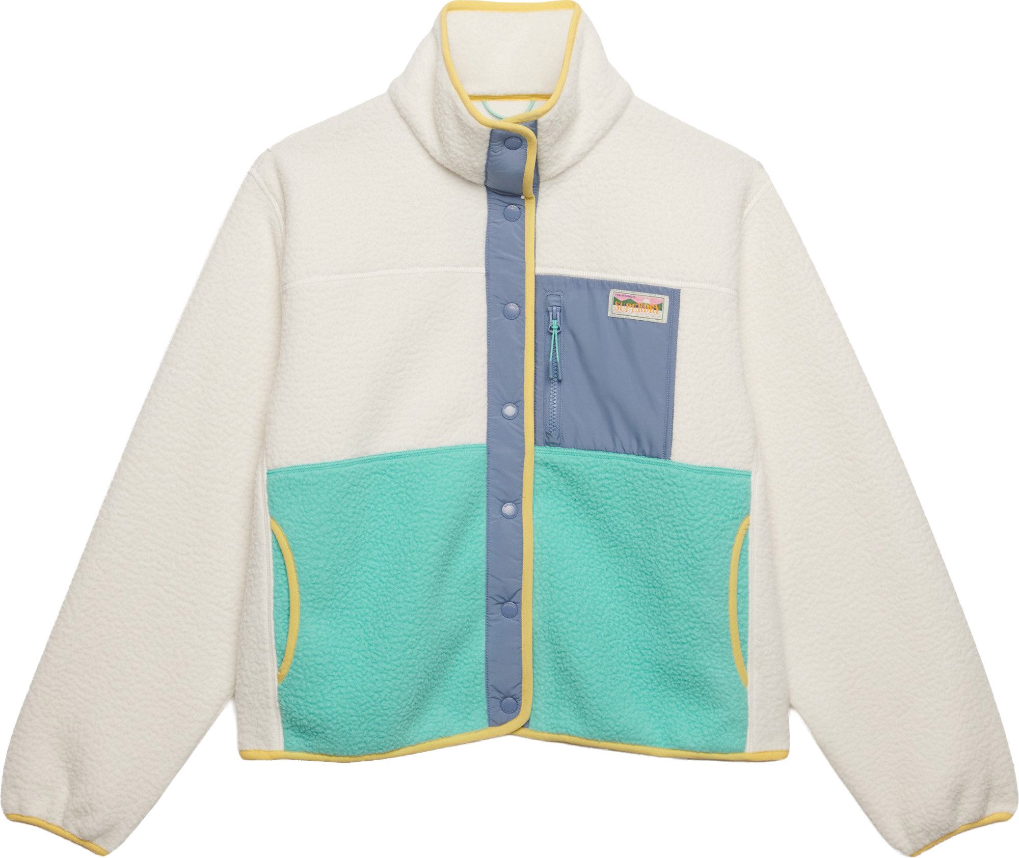 Superdry Motorradjacke Damen Fleecejacke