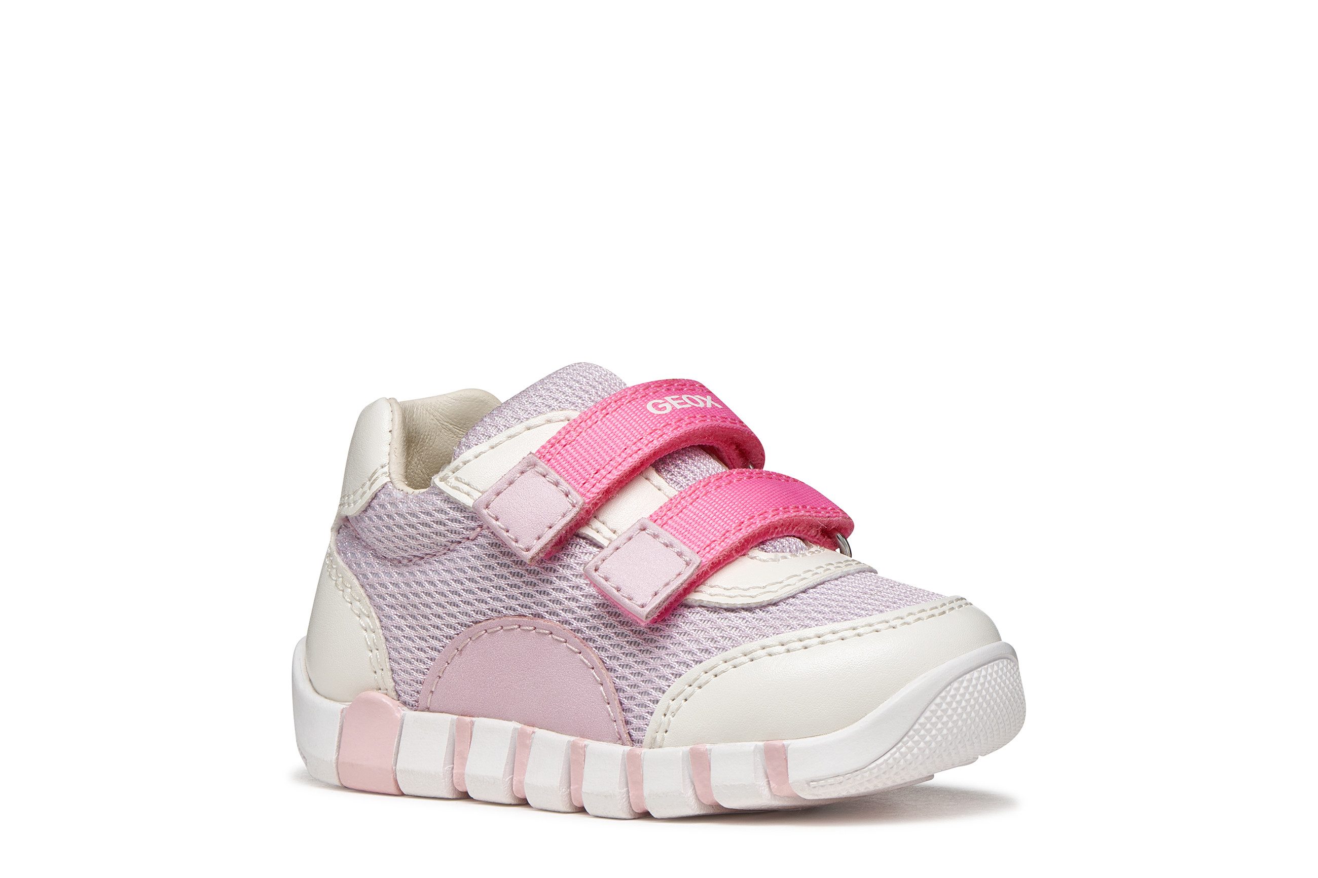 Geox B IUPIDOO GIRL Lauflernschuh Babyschuh im Pastell-Look, Größenschablone zum Download