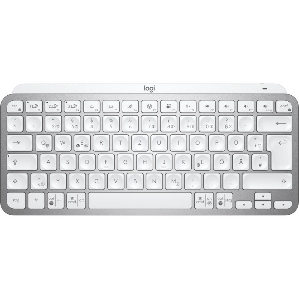 Logitech MX Keys Mini for Business - Bluetooth Tastatur - hellgrau Wireless-Tastatur